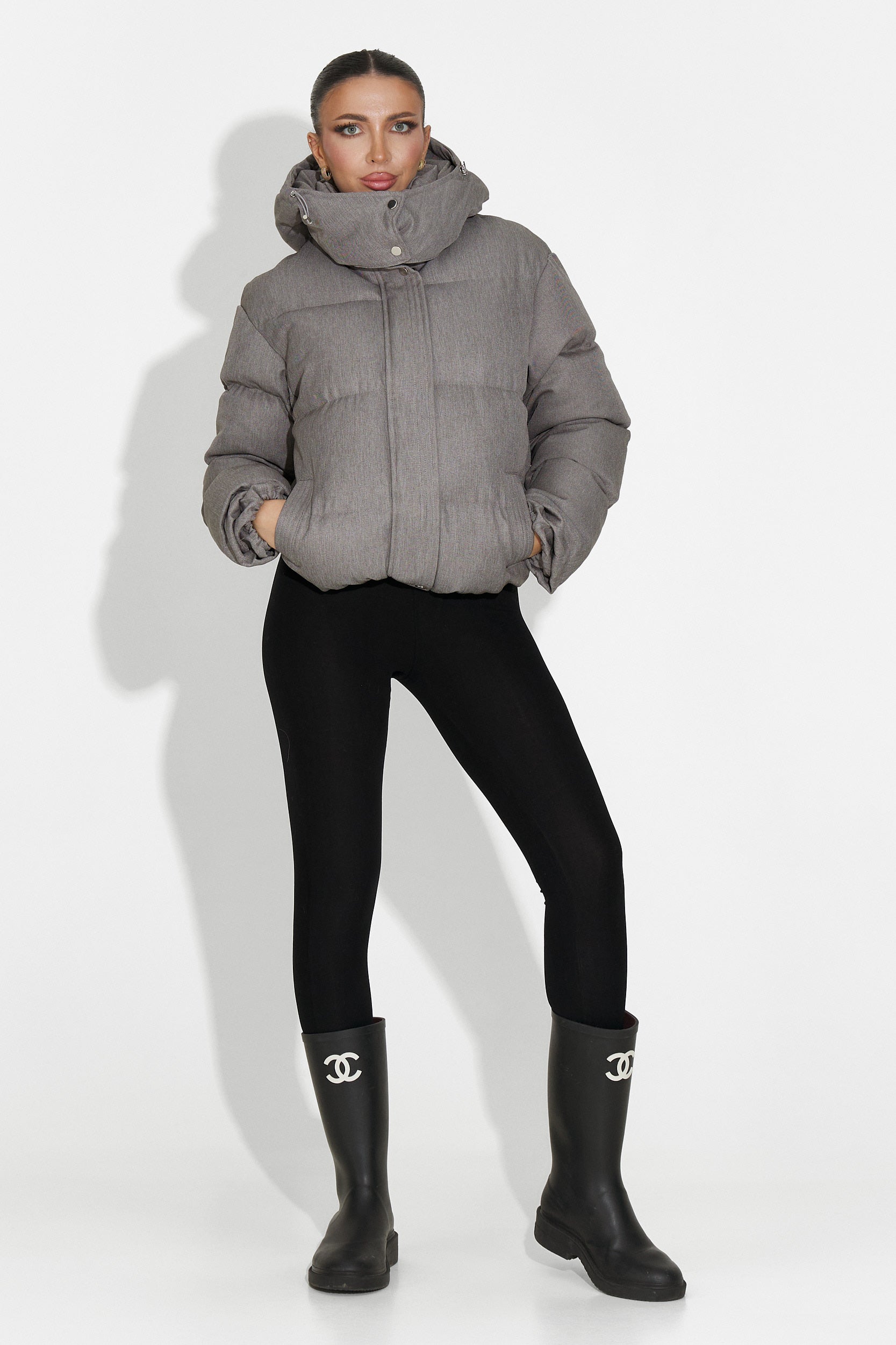 Luisana Bogas Casual Grey Ladies Jacket