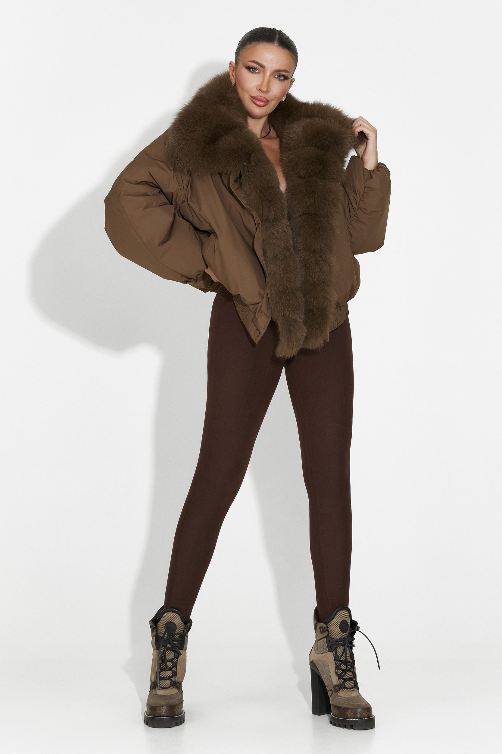 Arvion Bogas Casual Brown Women's Jacket