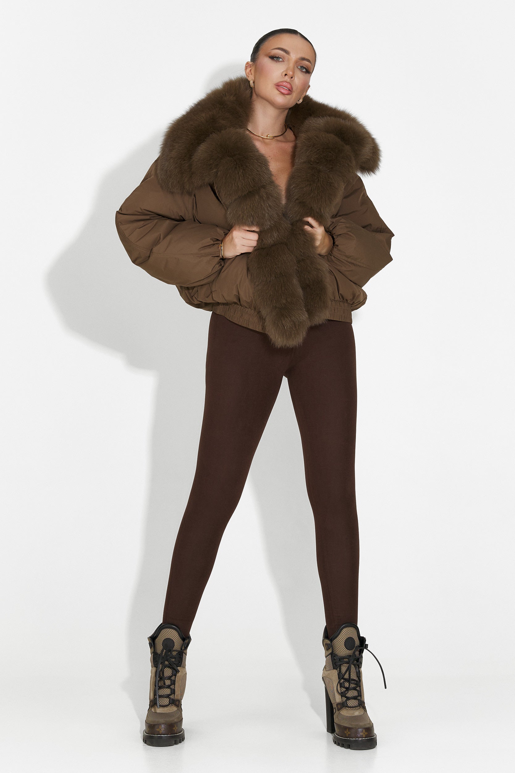 Arvion Bogas Casual Brown Women's Jacket