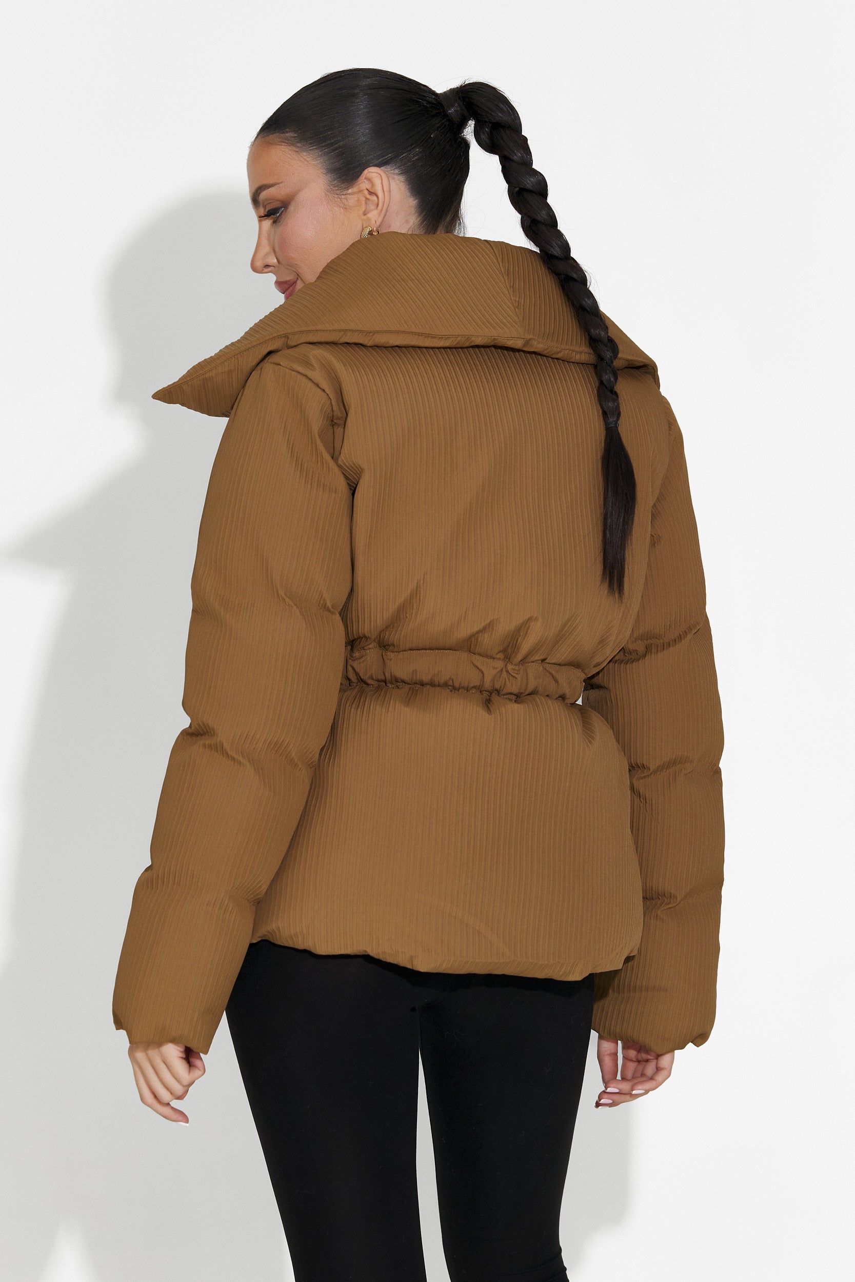 Geaca dama casual maro Eonica Bogas