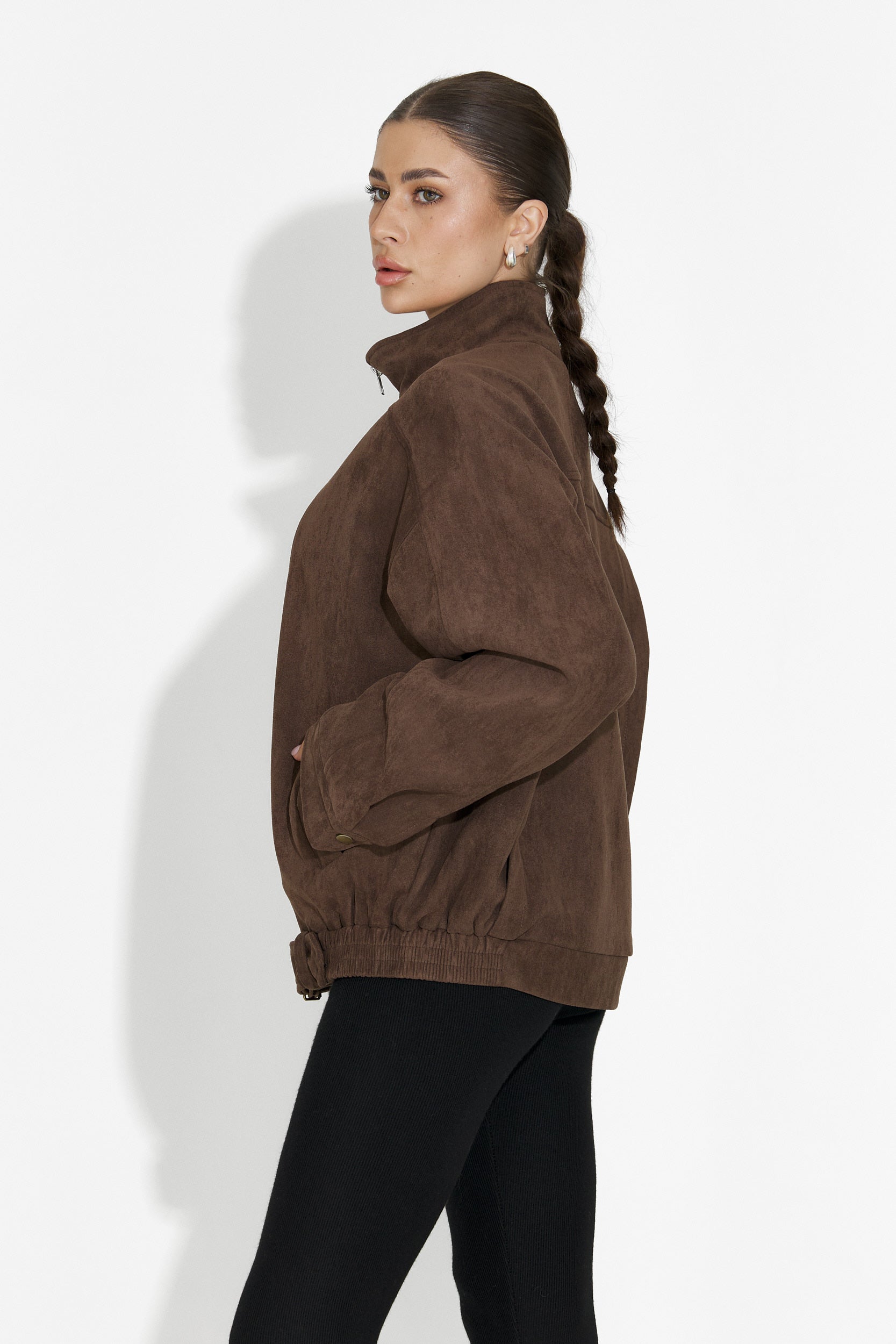 Geaca dama casual maro Ismoria Bogas