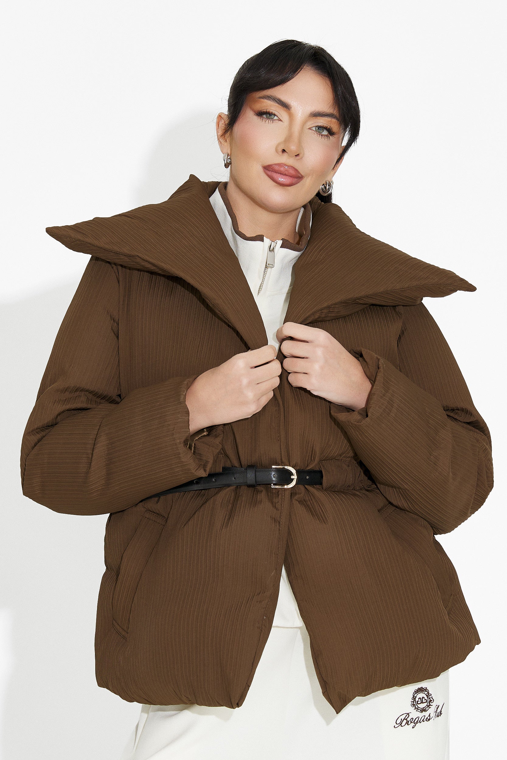 Women's casual brown jacket Kenyra Bogas