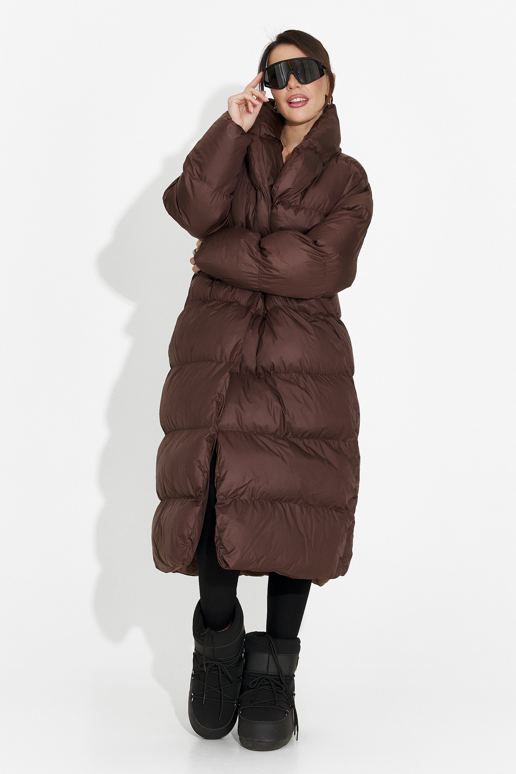 Women's casual brown jacket Kisalia Bogas