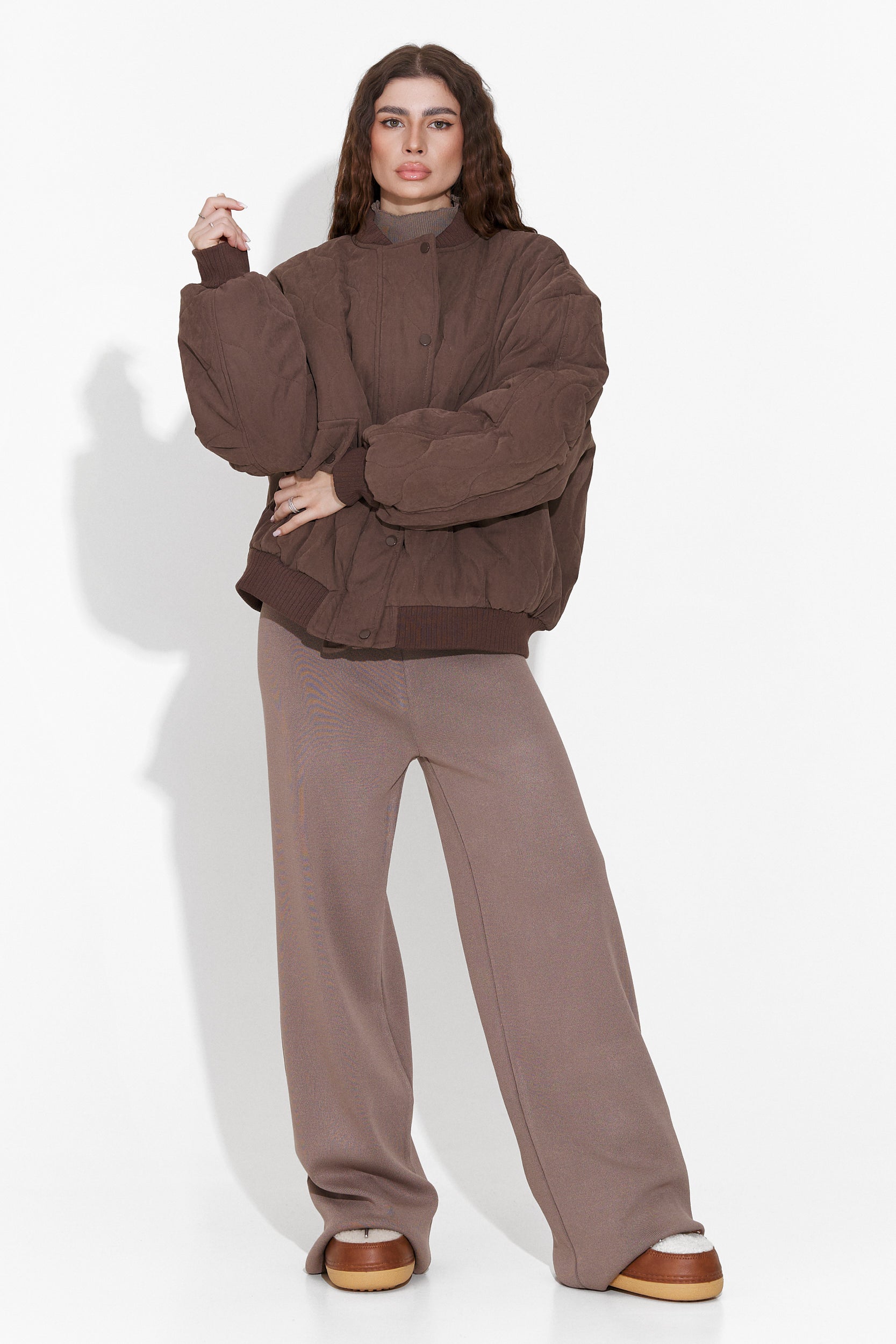 Winfrey Bogas Casual Brown Women's Jacket