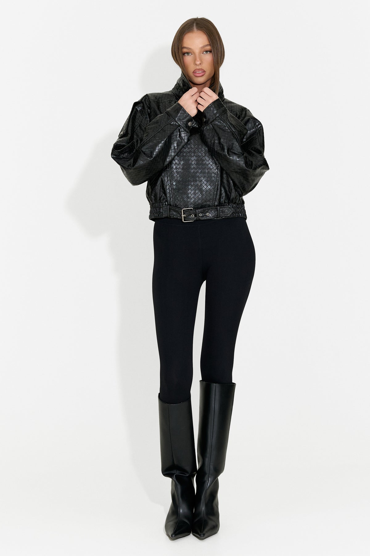 Geaca dama casual neagra Gruroyena Bogas