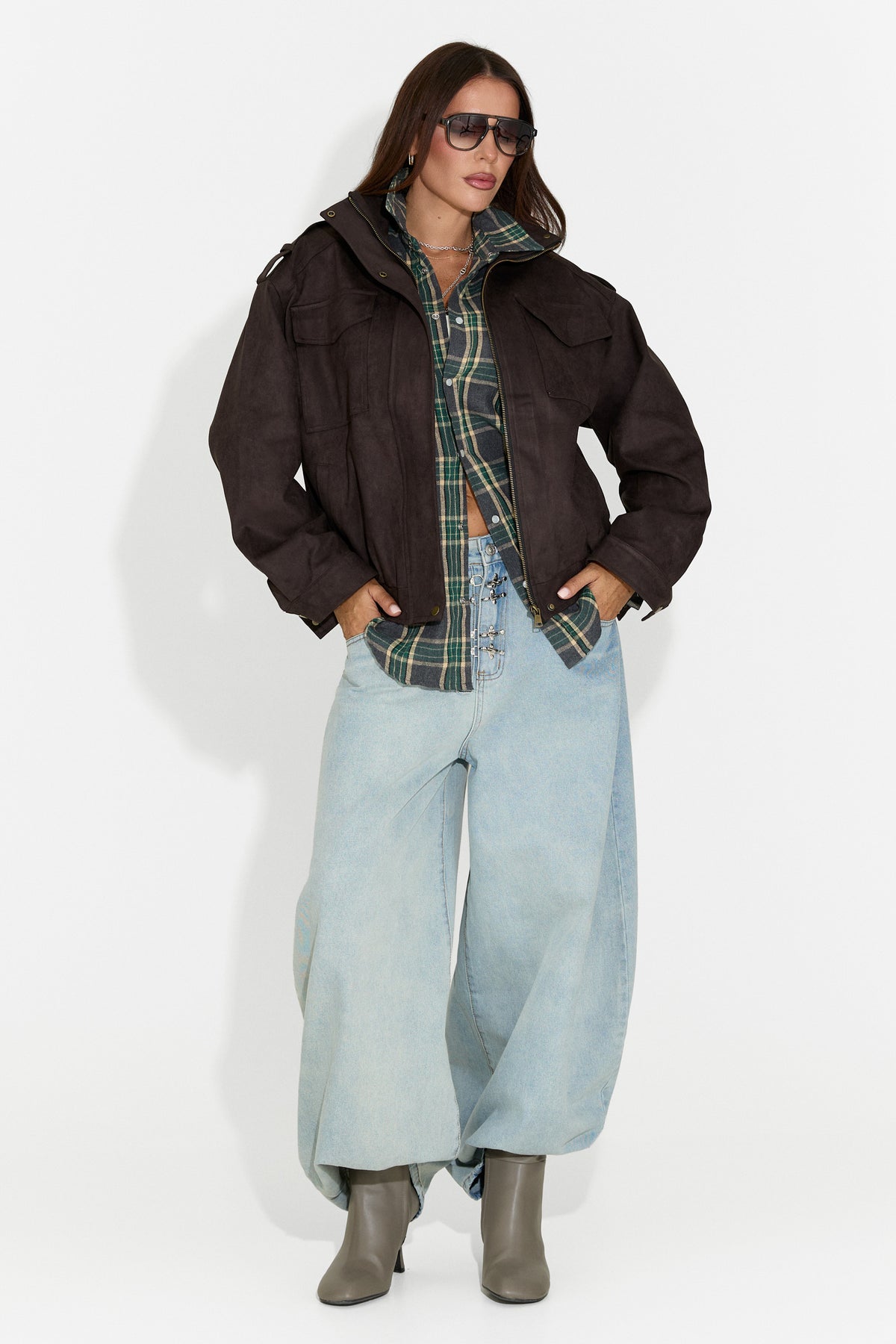 Geaca dama casual neagra Renoya Bogas, imaginea 3 din 9