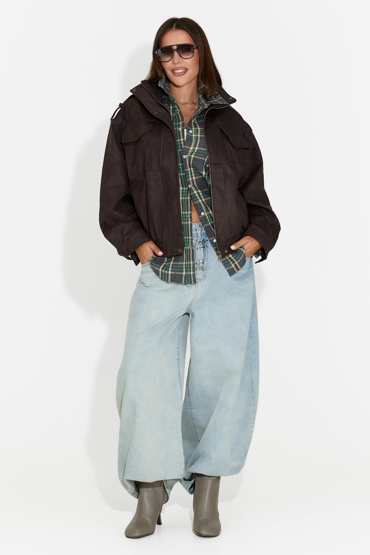 Geaca dama casual neagra Renoya Bogas