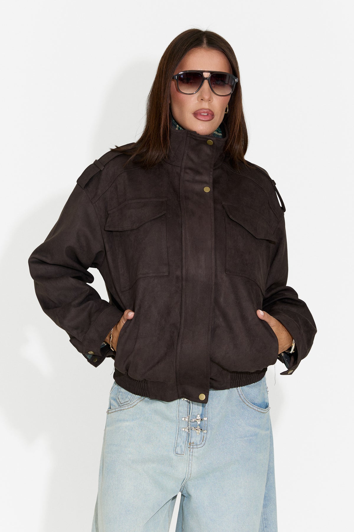 Geaca dama casual neagra Renoya Bogas