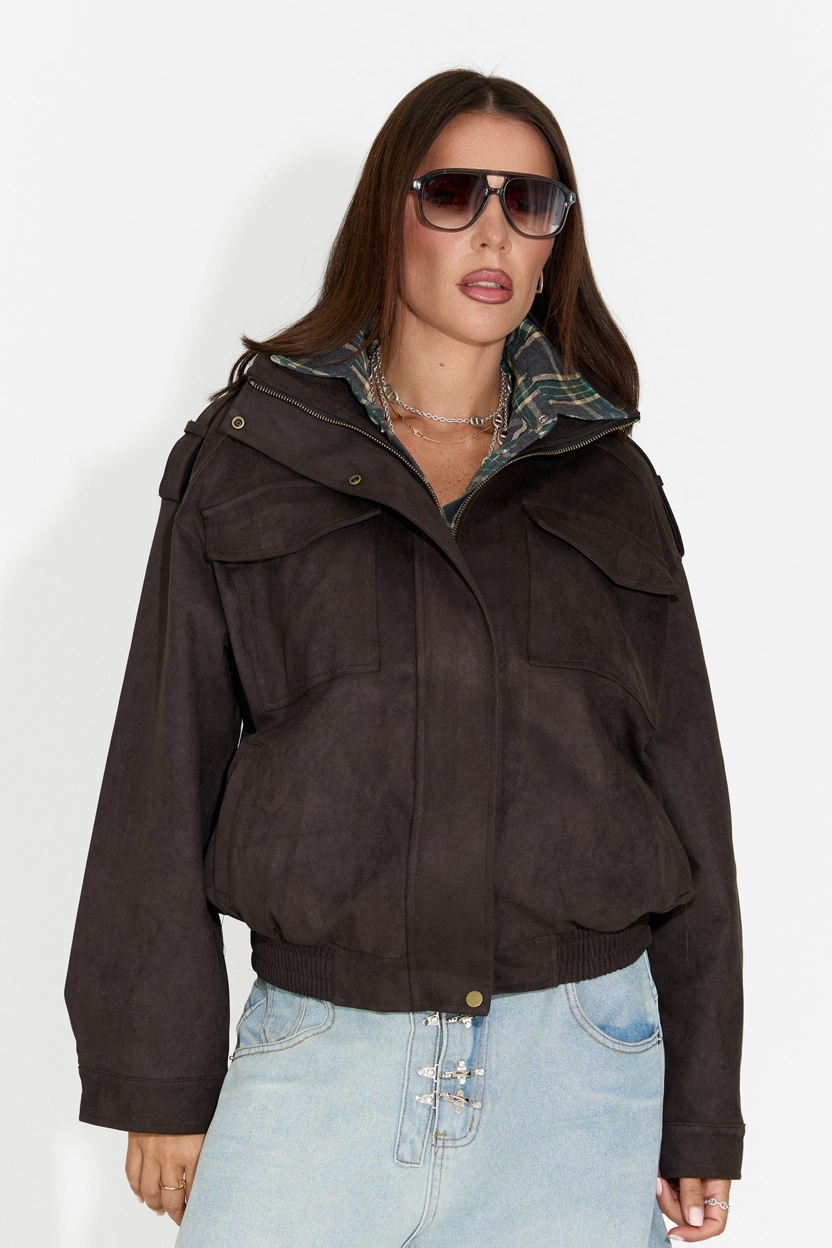 Geaca dama casual neagra Renoya Bogas