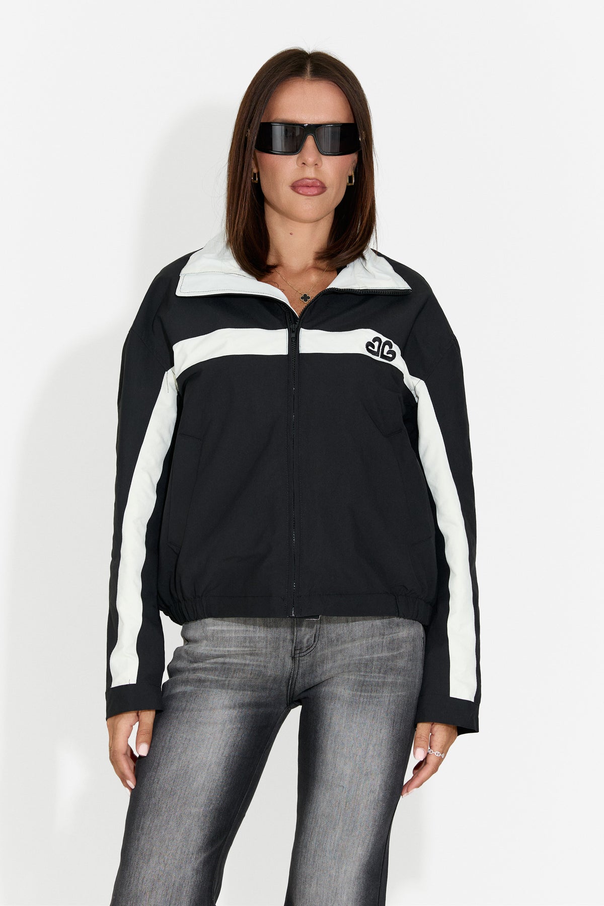 Geaca dama casual neagra Zoerina Bogas, imaginea 4 din 9