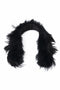 Fezilia Bogas Black Natural Fur Collar
