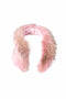 Fezilia Bogas Pink Natural Fur Pearl Necklace