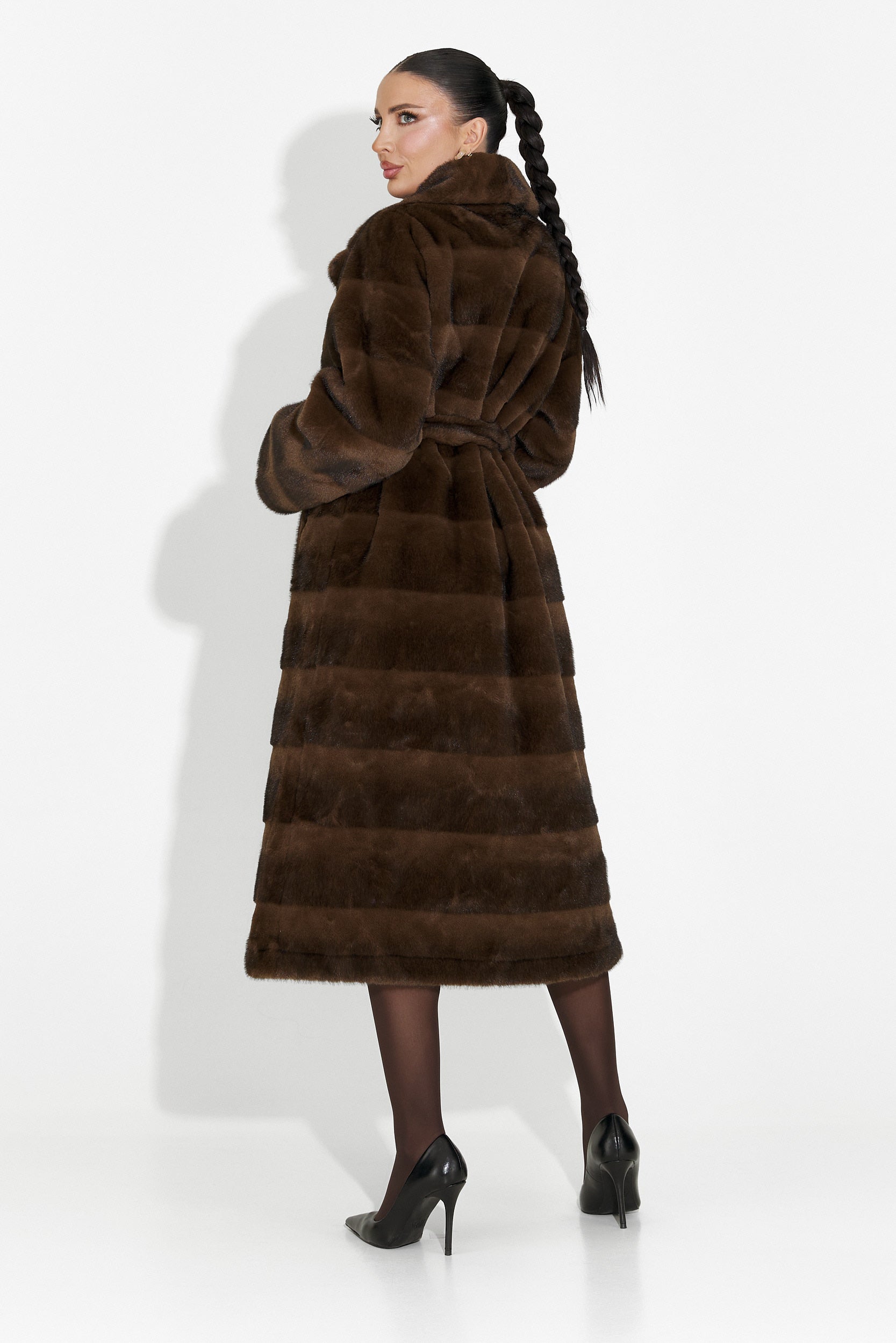 Fenoria Bogas Brown Fur Coat