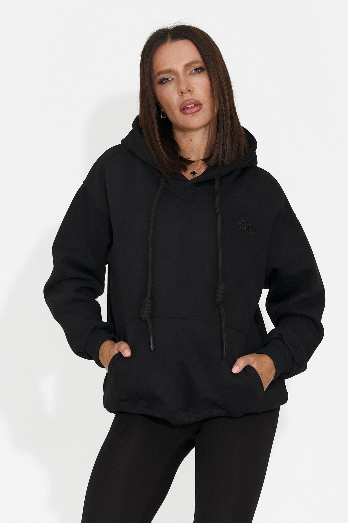 Hanorac casual negru Ciratonia Bogas