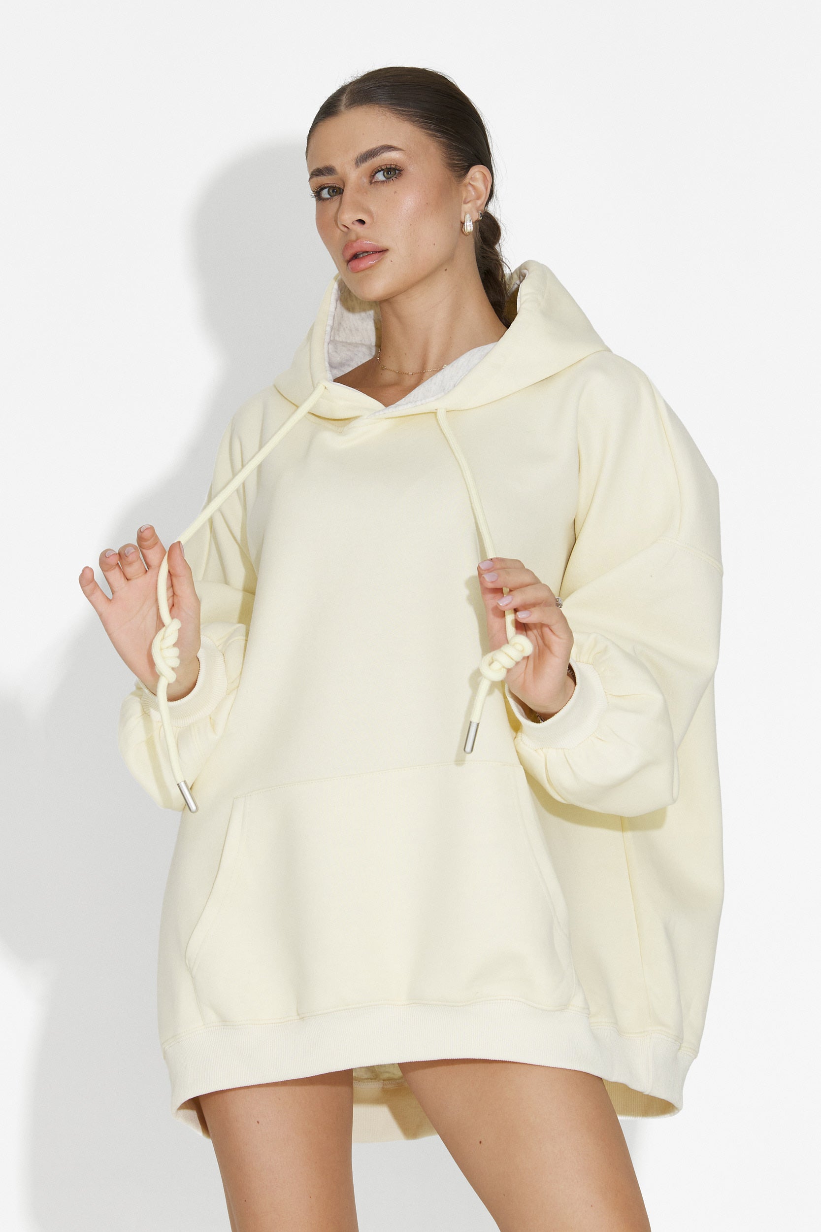 Hanorac dama casual galben Noblesa Bogas