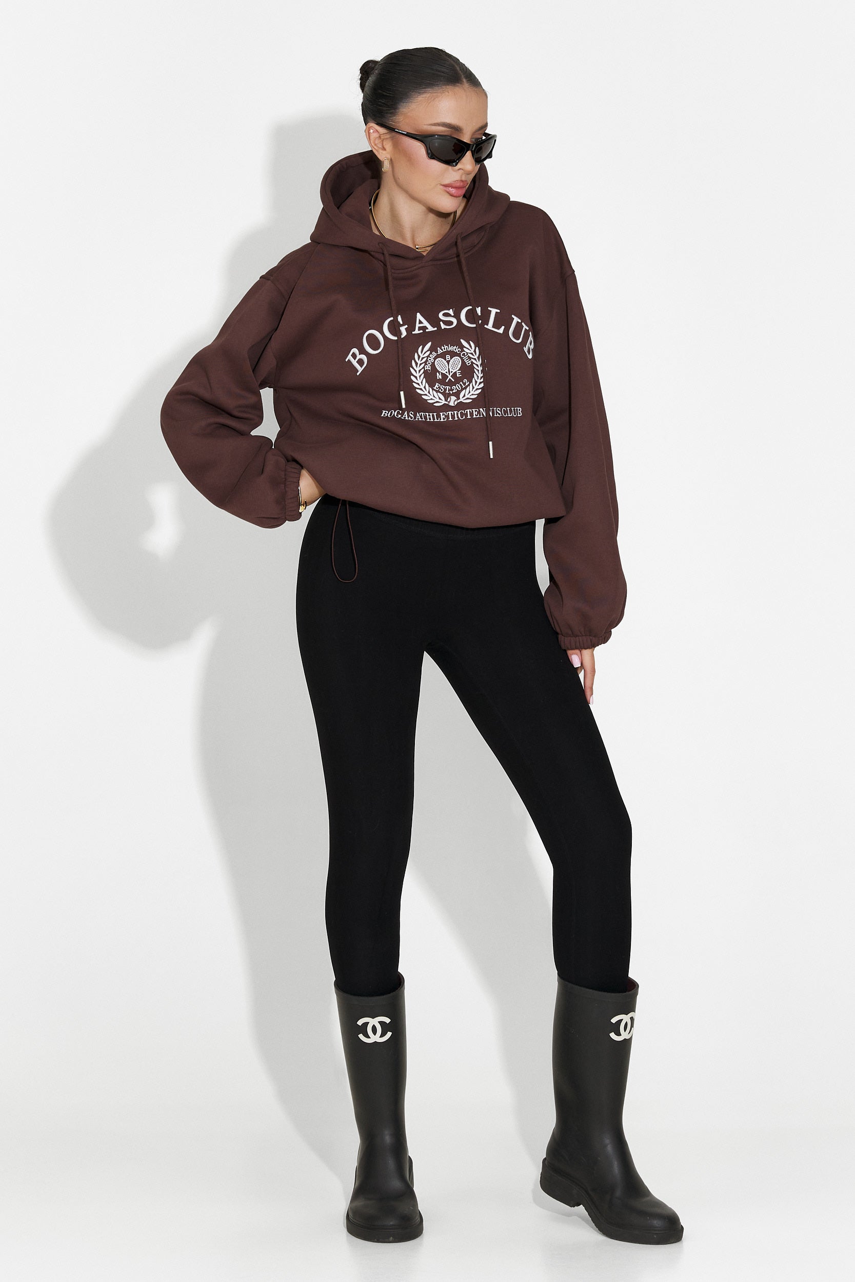 Rinalis Bogas Casual Brown Ladies Hoodie