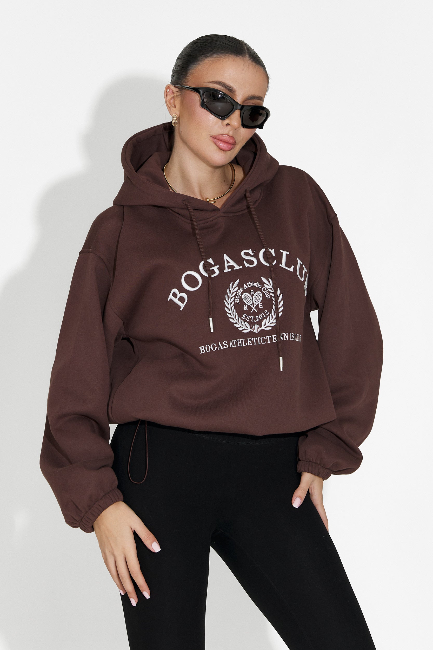 Rinalis Bogas Casual Brown Ladies Hoodie