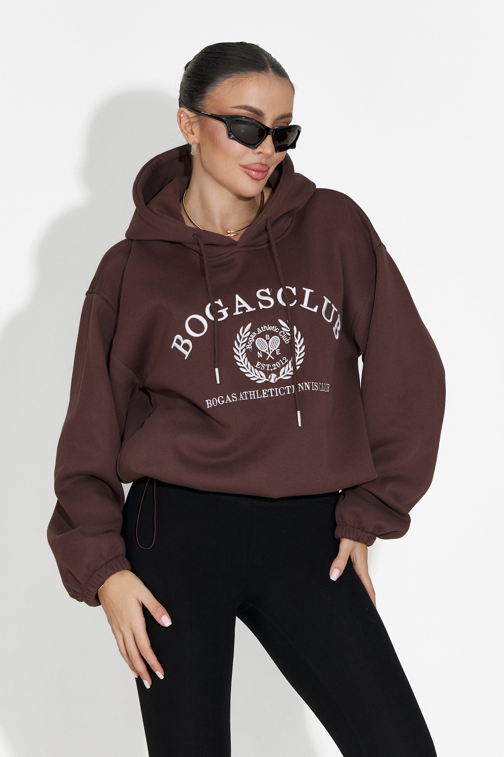 Rinalis Bogas Casual Brown Ladies Hoodie