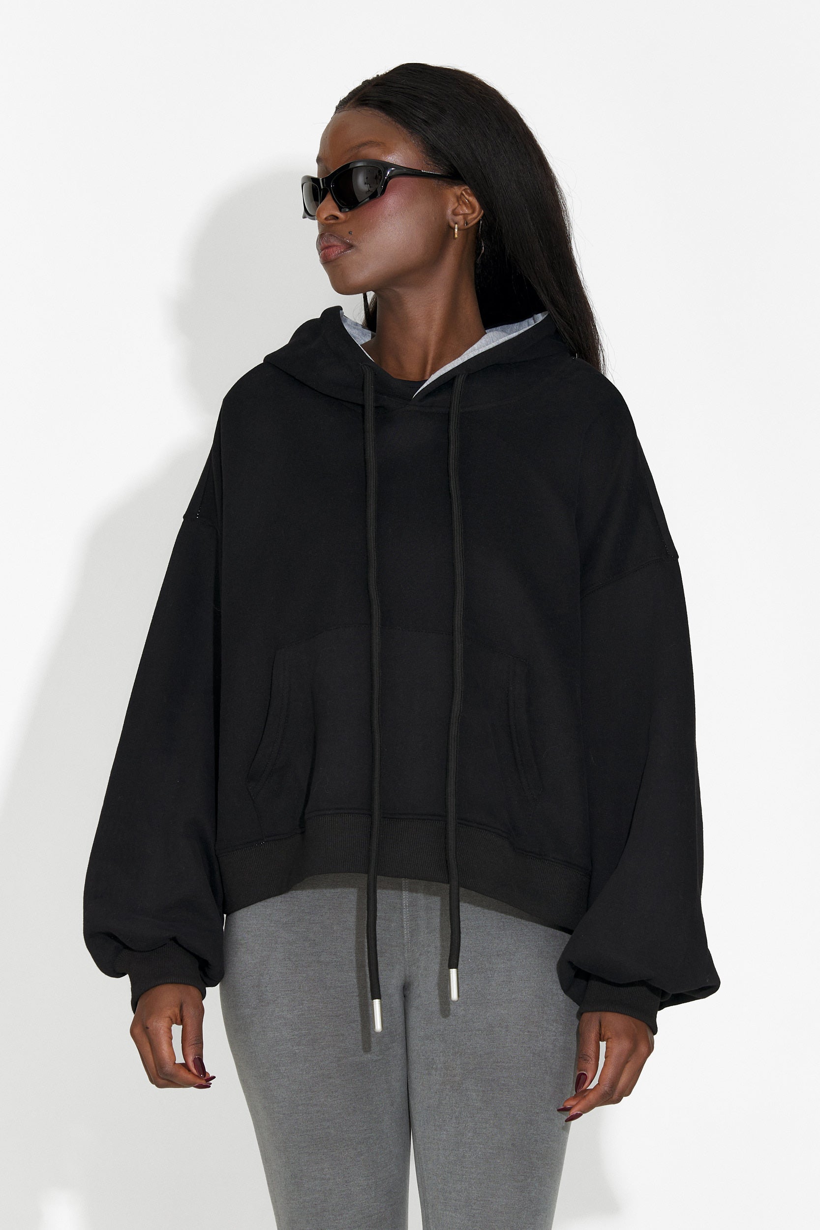 Loravia Bogas Casual Black Women's Hoodie