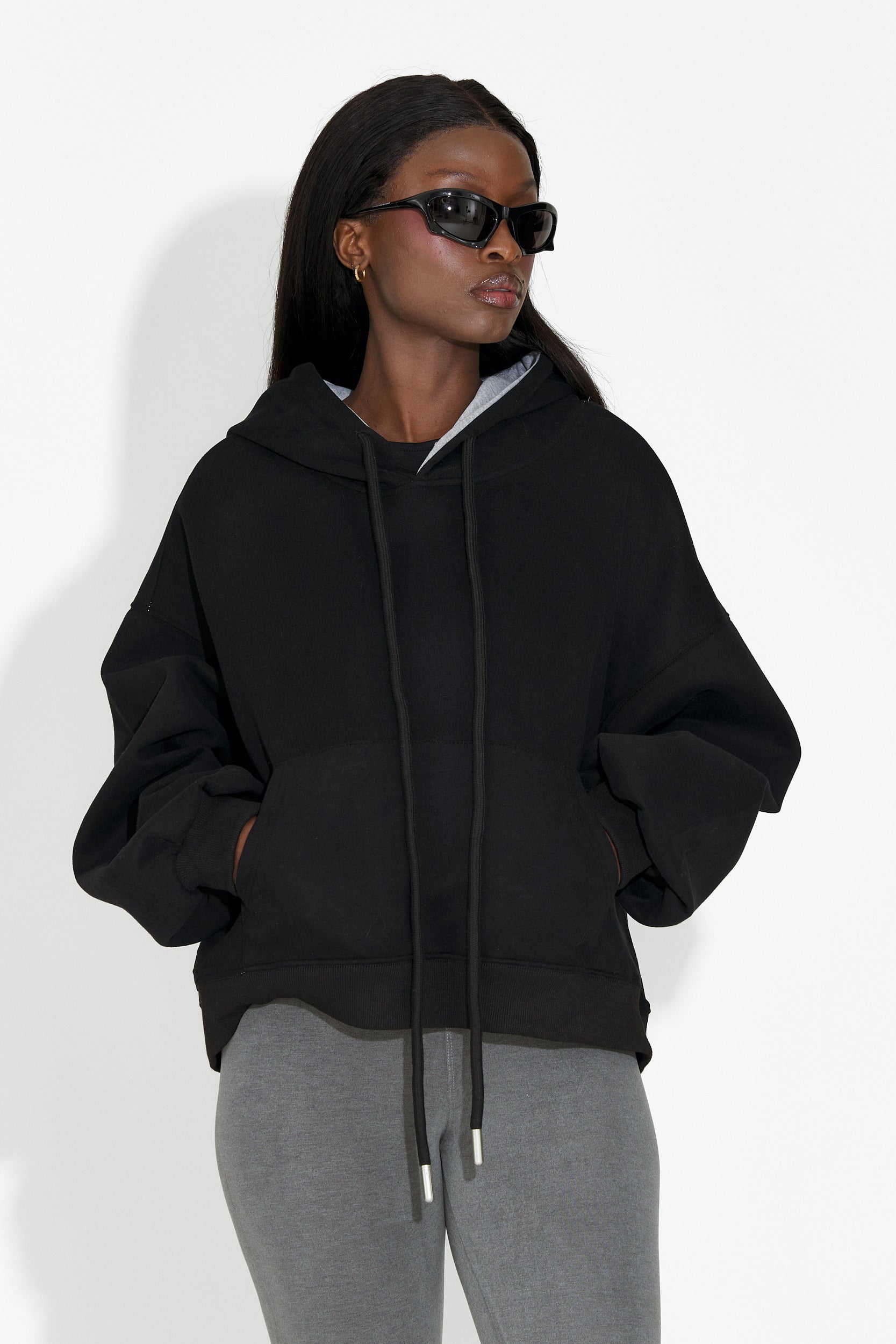 Loravia Bogas Casual Black Women's Hoodie