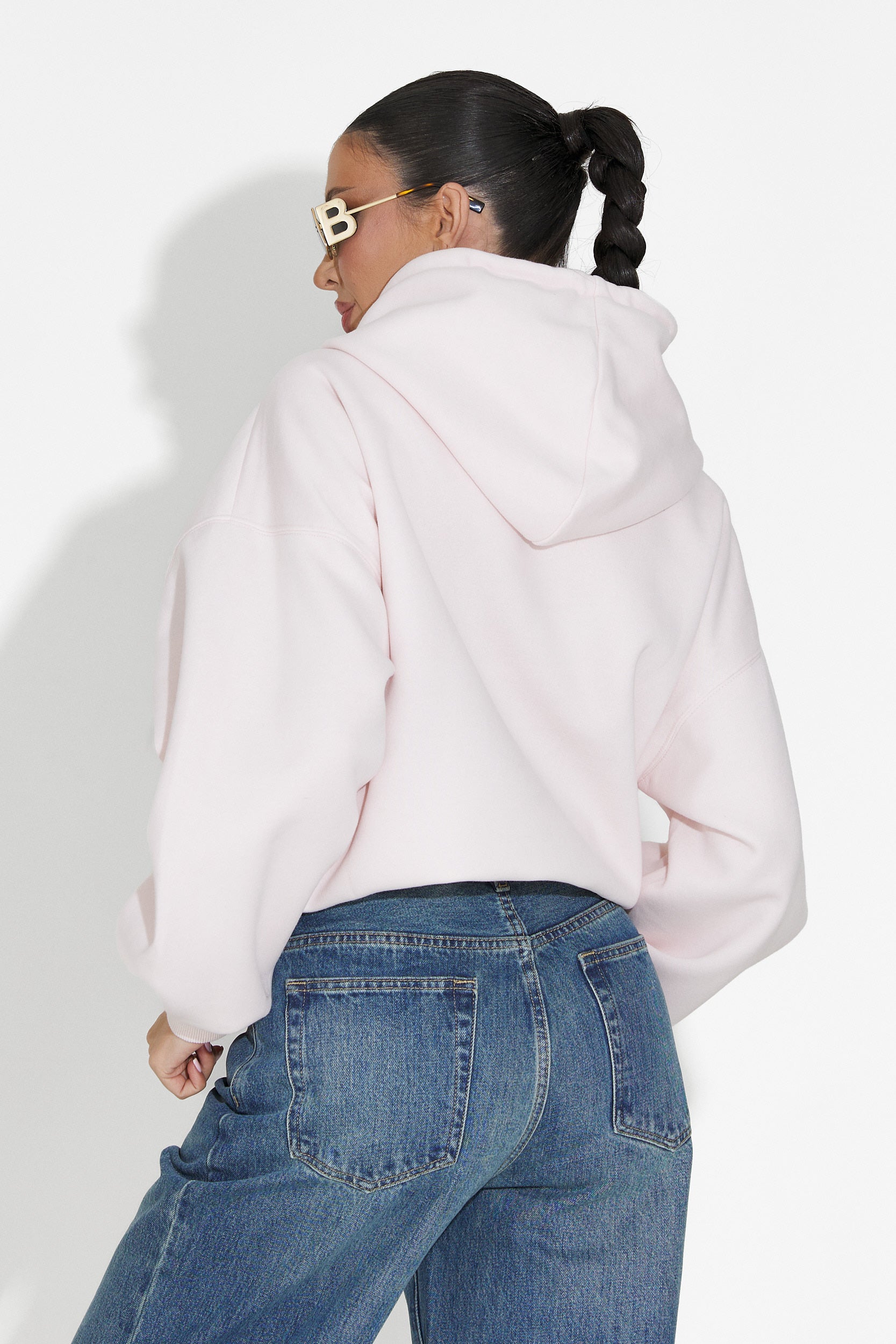 Loravia Bogas Casual Pink Ladies Hoodie