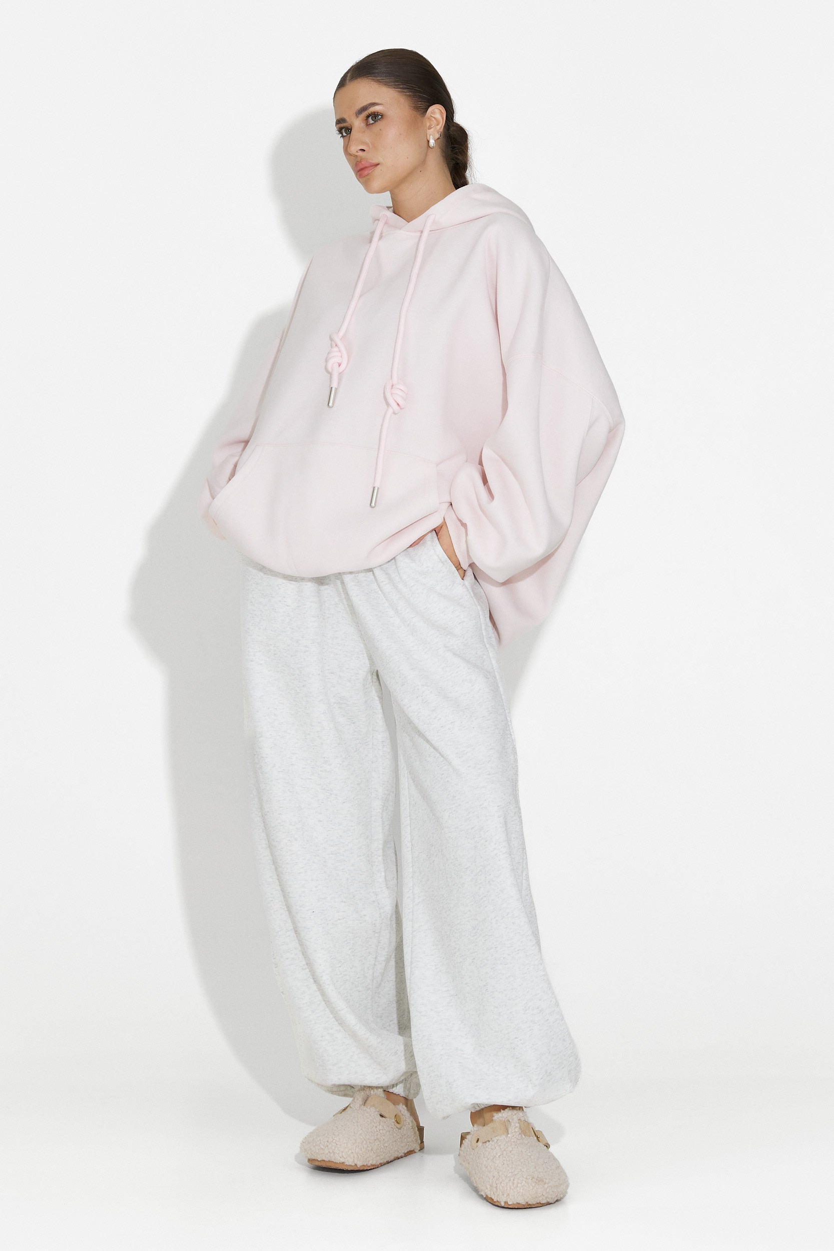 Hanorac dama casual roz Noblesa Bogas