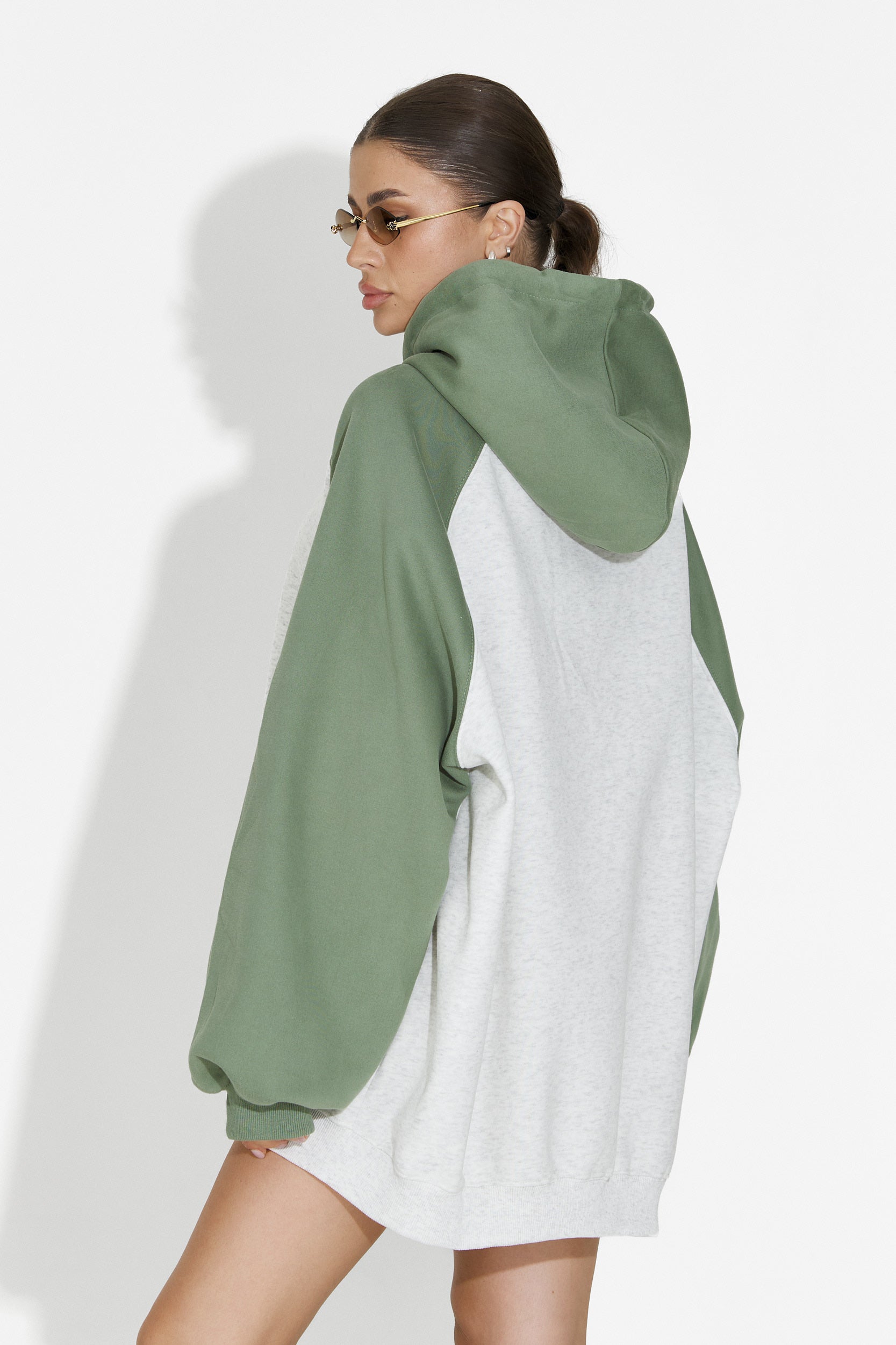 Casual green women's hoodie Tavric Bogas