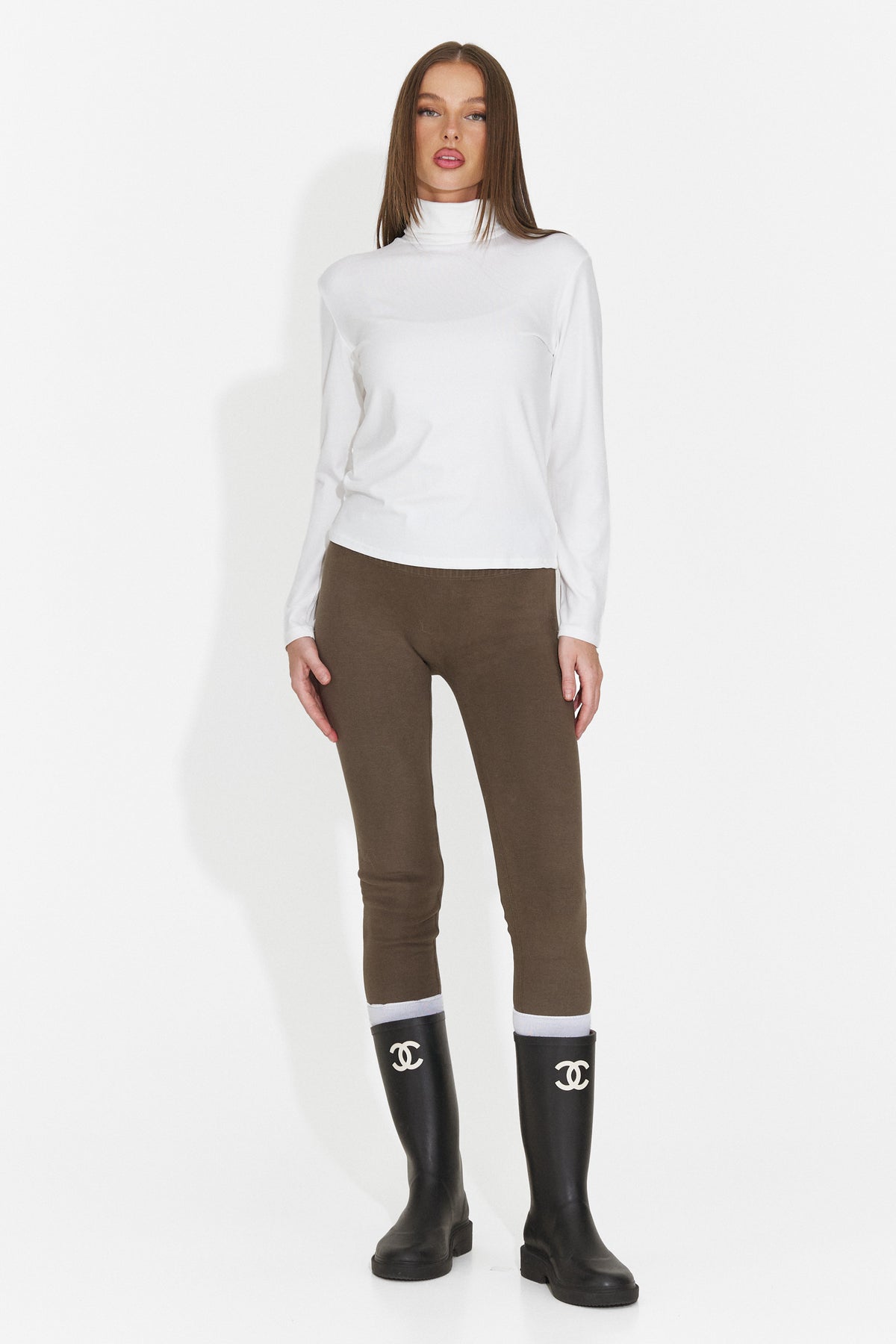 Helanca casual alba Grunliza Bogas