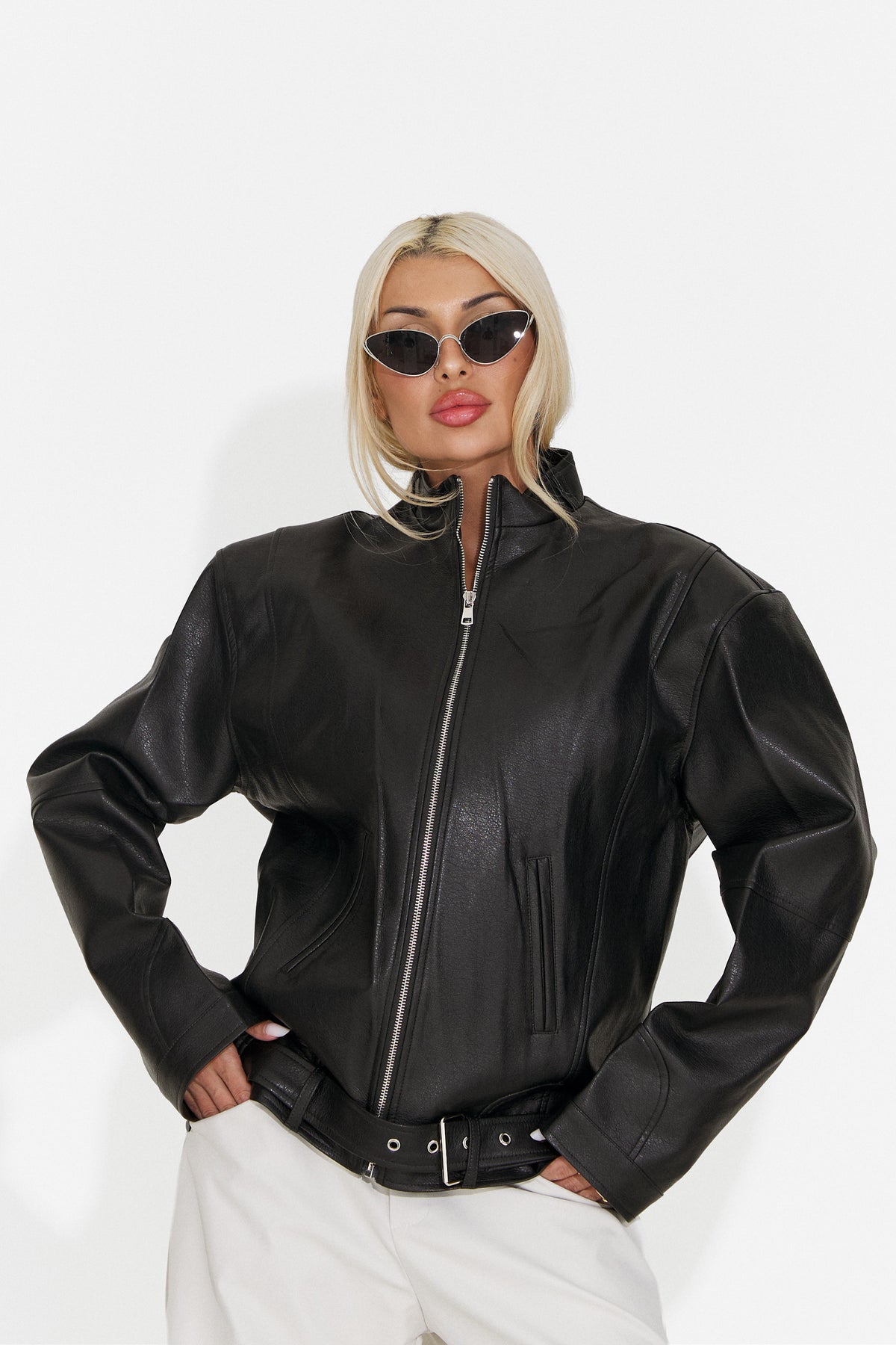 Jacheta casual neagra Glotonia Bogas
