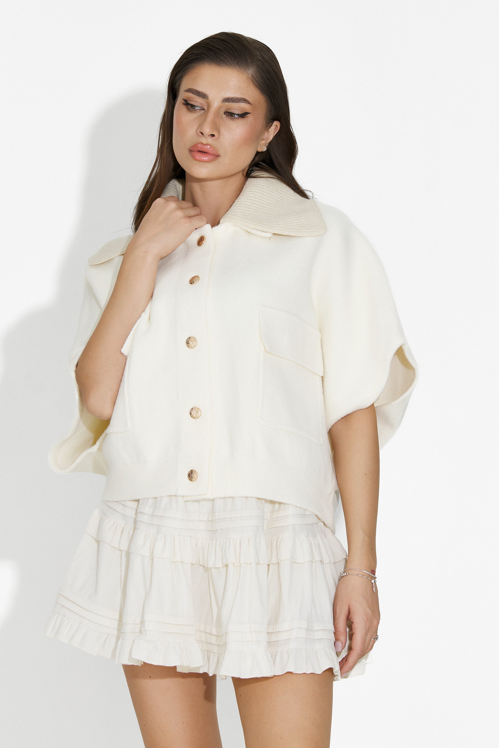 Jacheta dama casual bej Cariolia Bogas