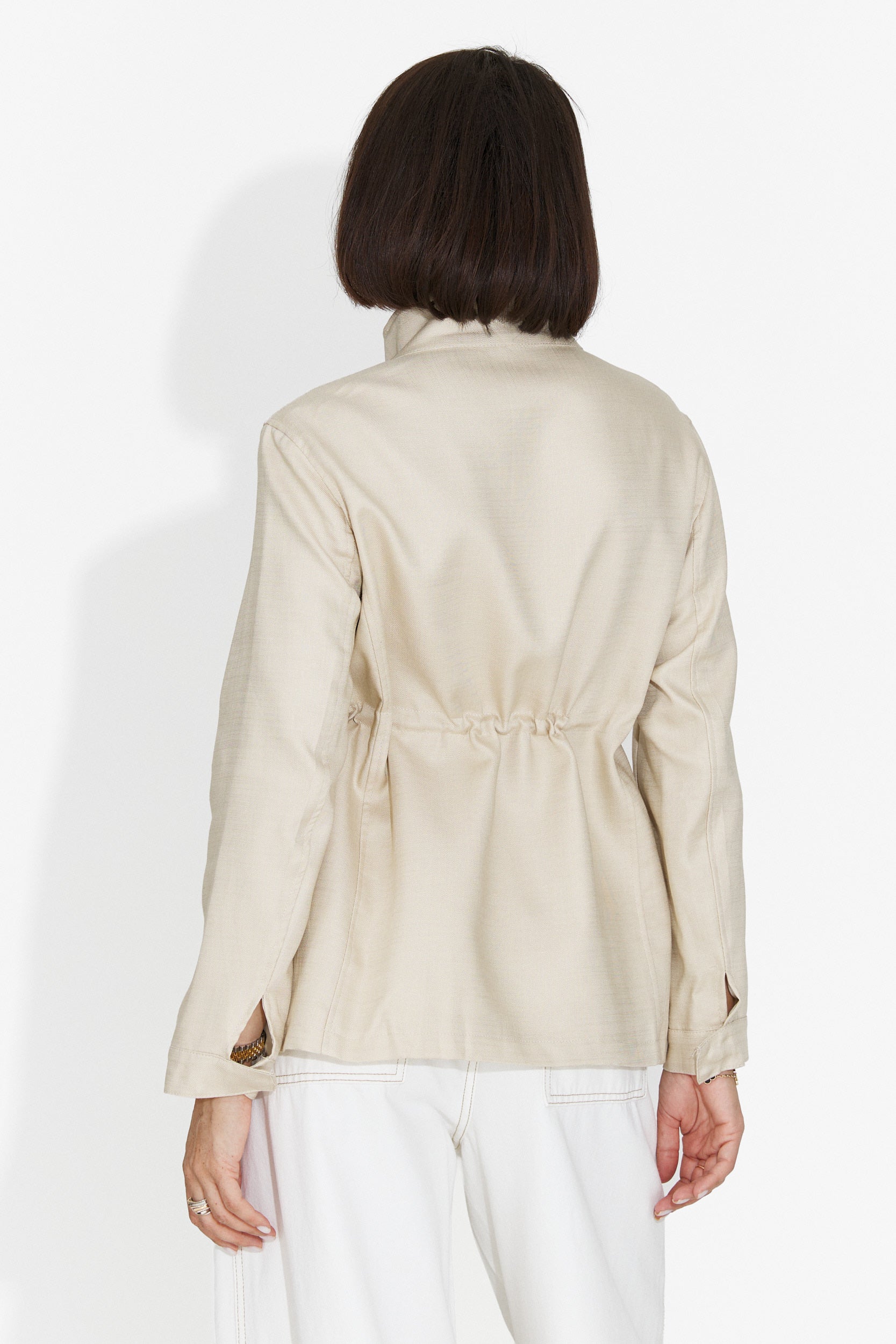 Jacheta dama casual crem Fresia Bogas