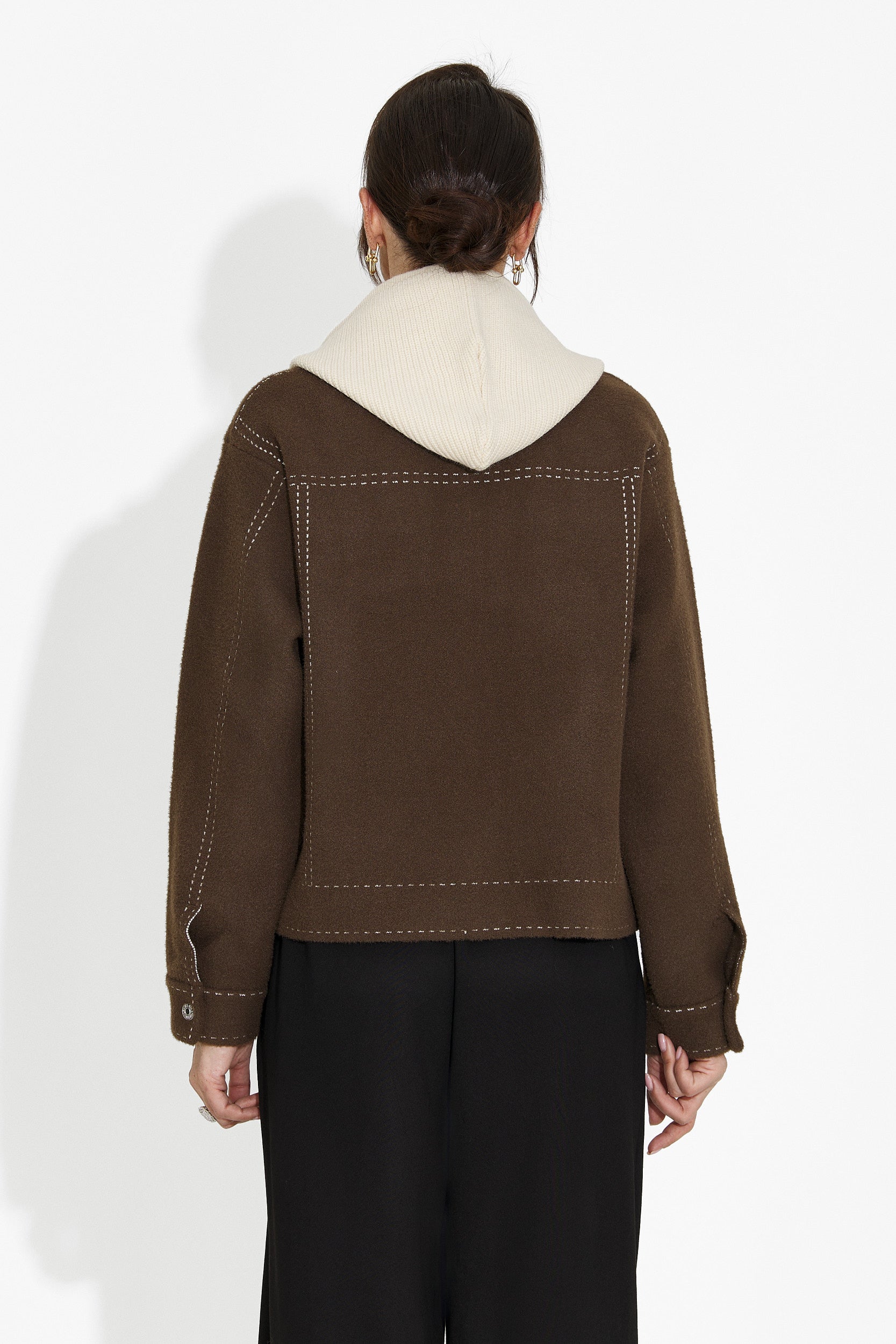 Women's casual brown jacket Mirtha Bogas