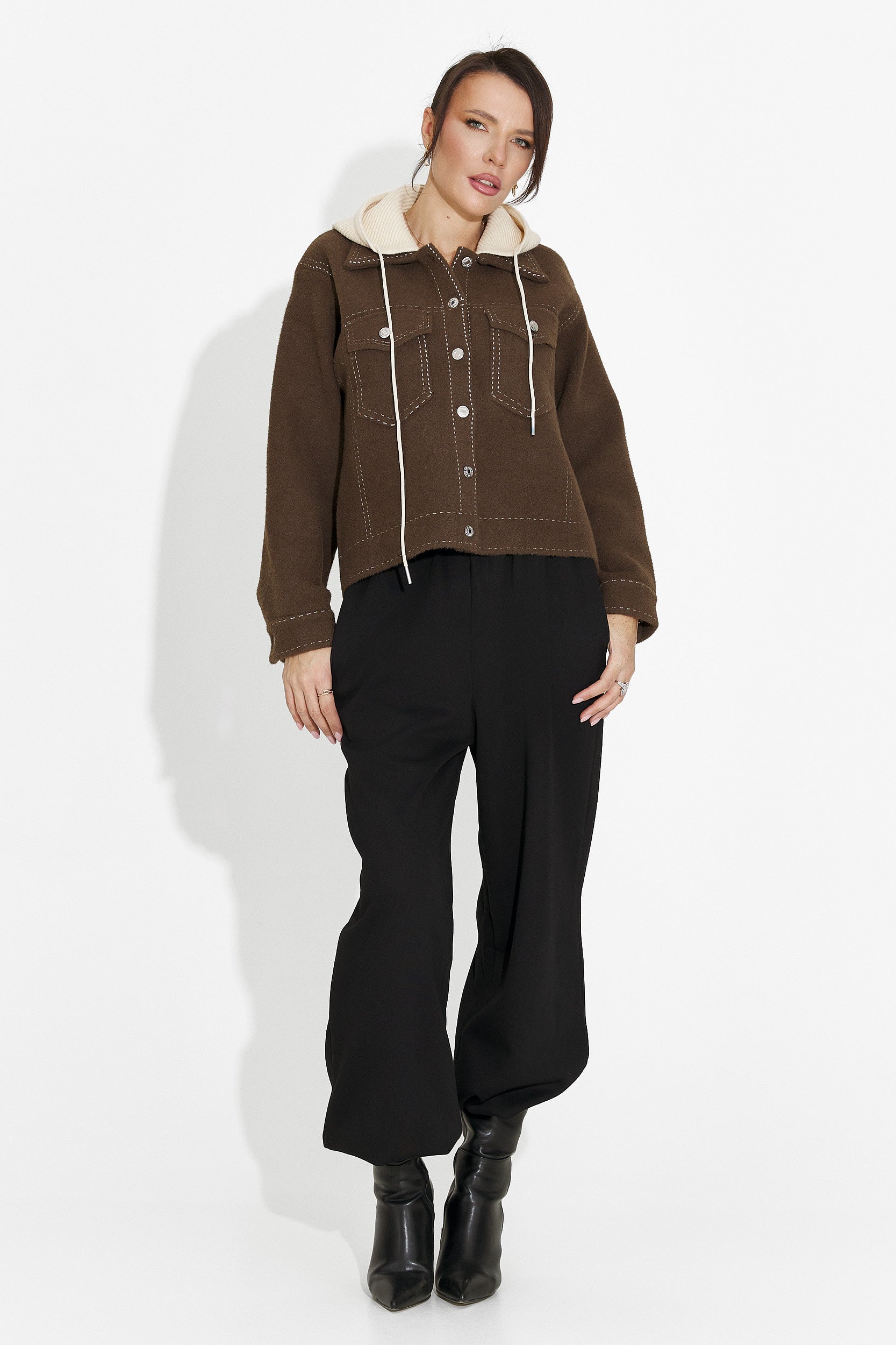 Women's casual brown jacket Mirtha Bogas