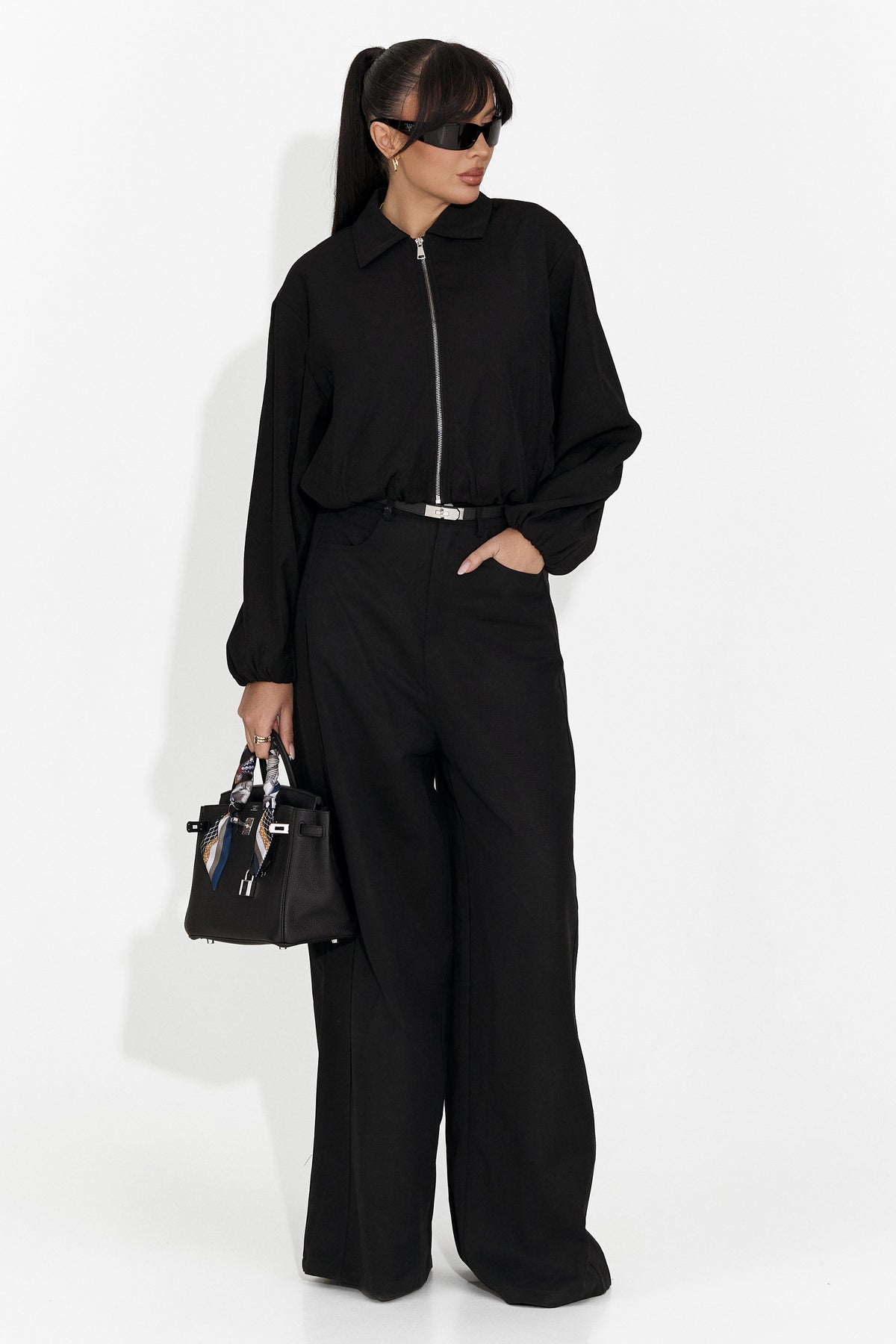 Jacheta dama casual neagra Giona Bogas, imaginea 4 din 7