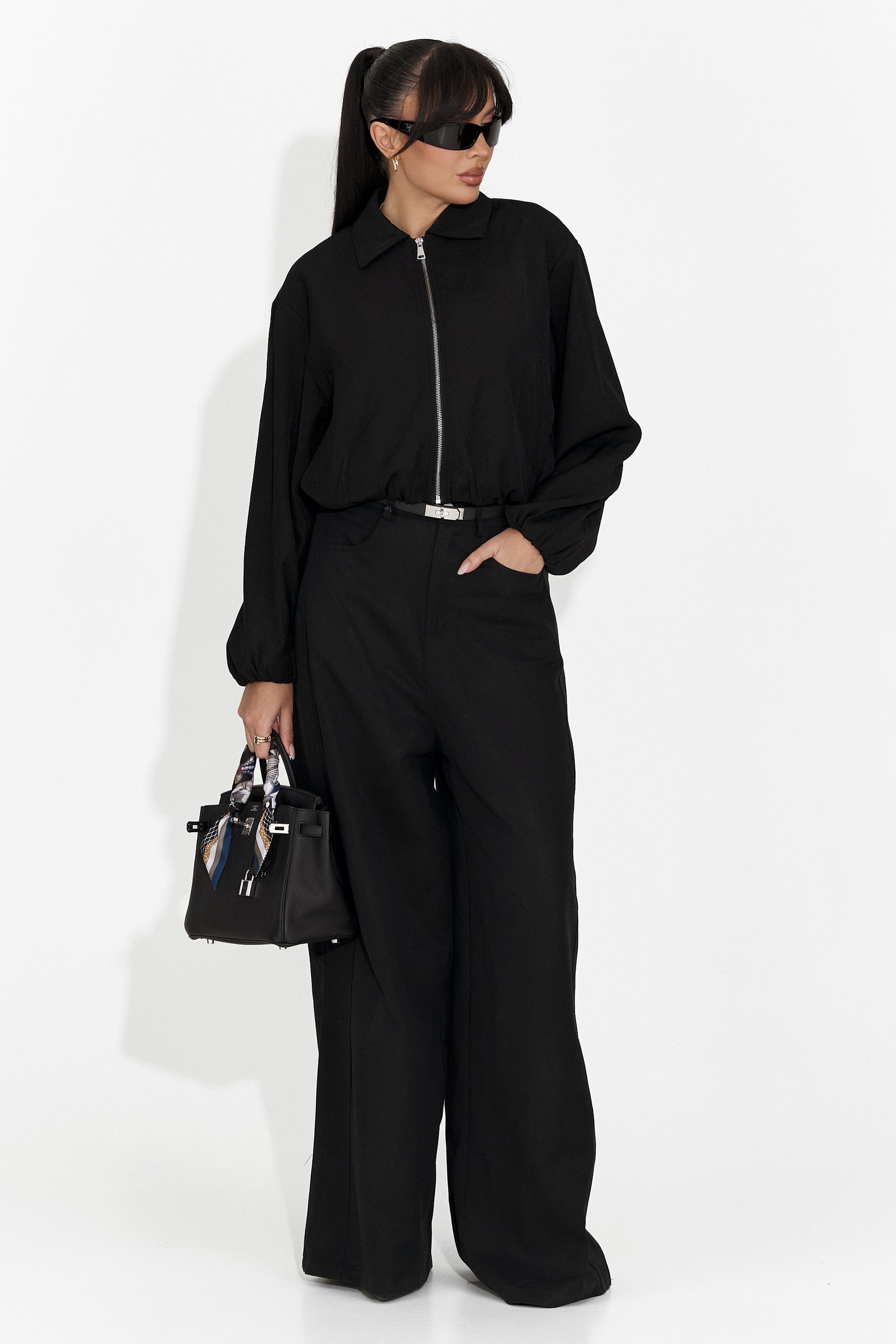 Jacheta dama casual neagra Giona Bogas