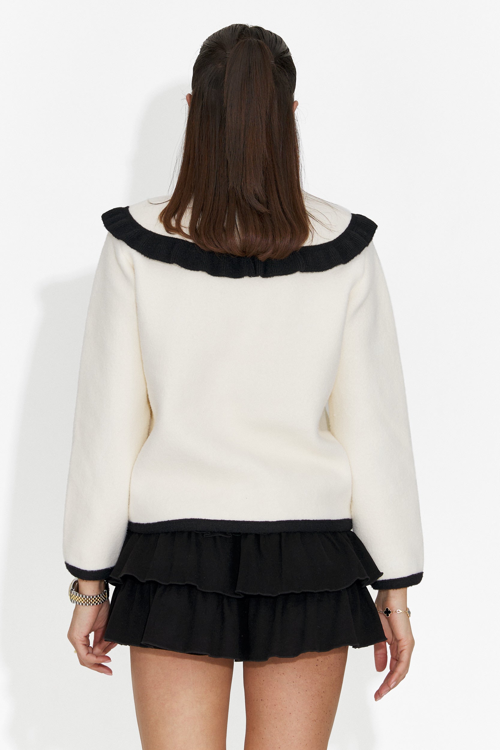 Jacheta dama eleganta crem Aimea Bogas