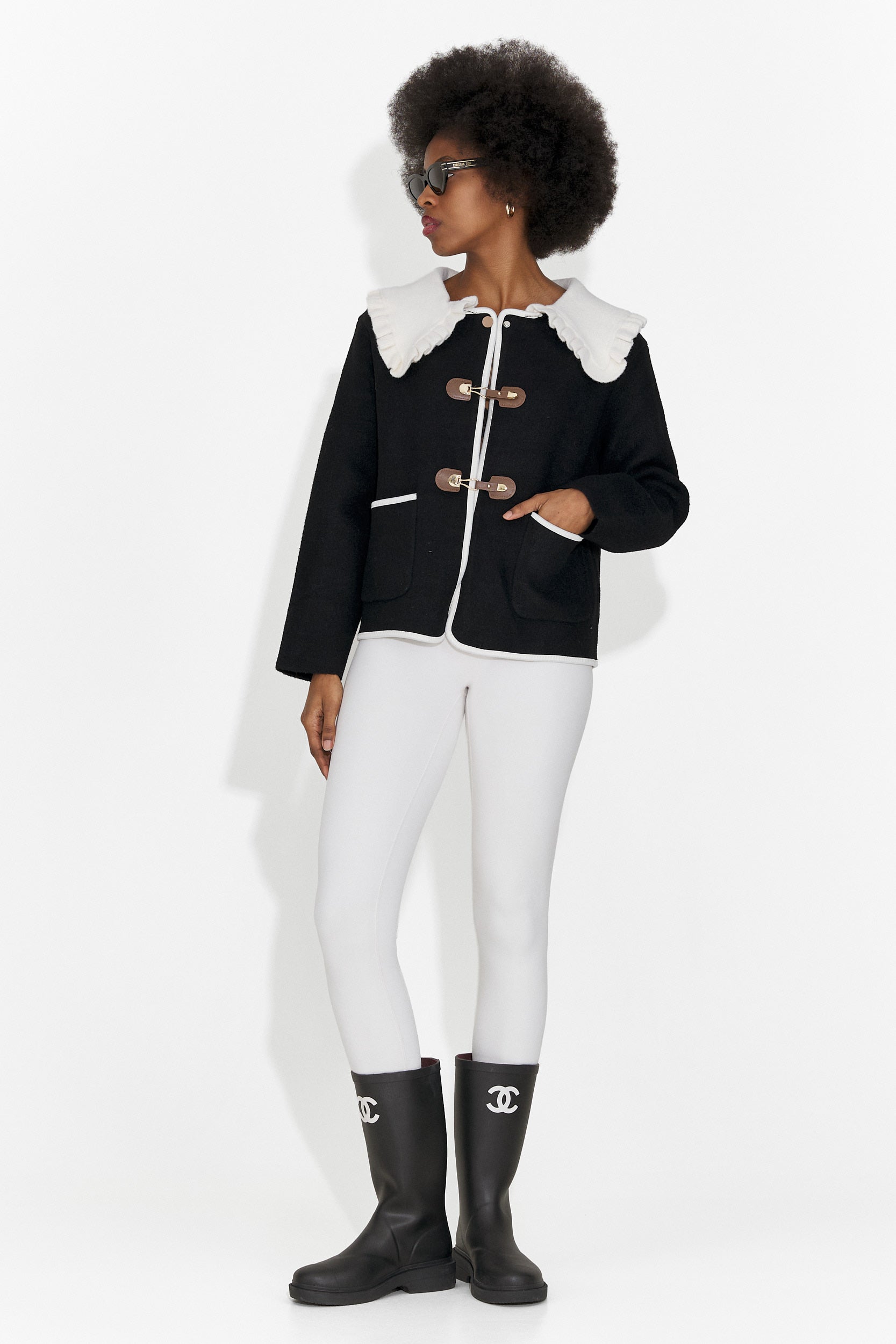 Jacheta dama eleganta neagra Atila Bogas