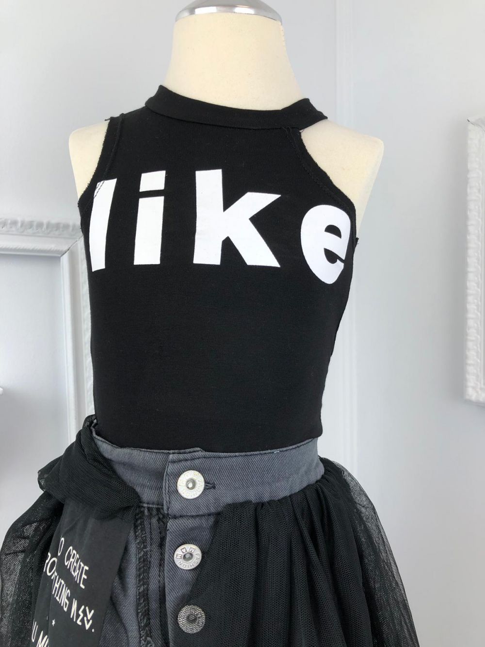 Children's Like Black Bogas Tank Top