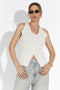 Casual white Cadiz Bogas ladies' tank top
