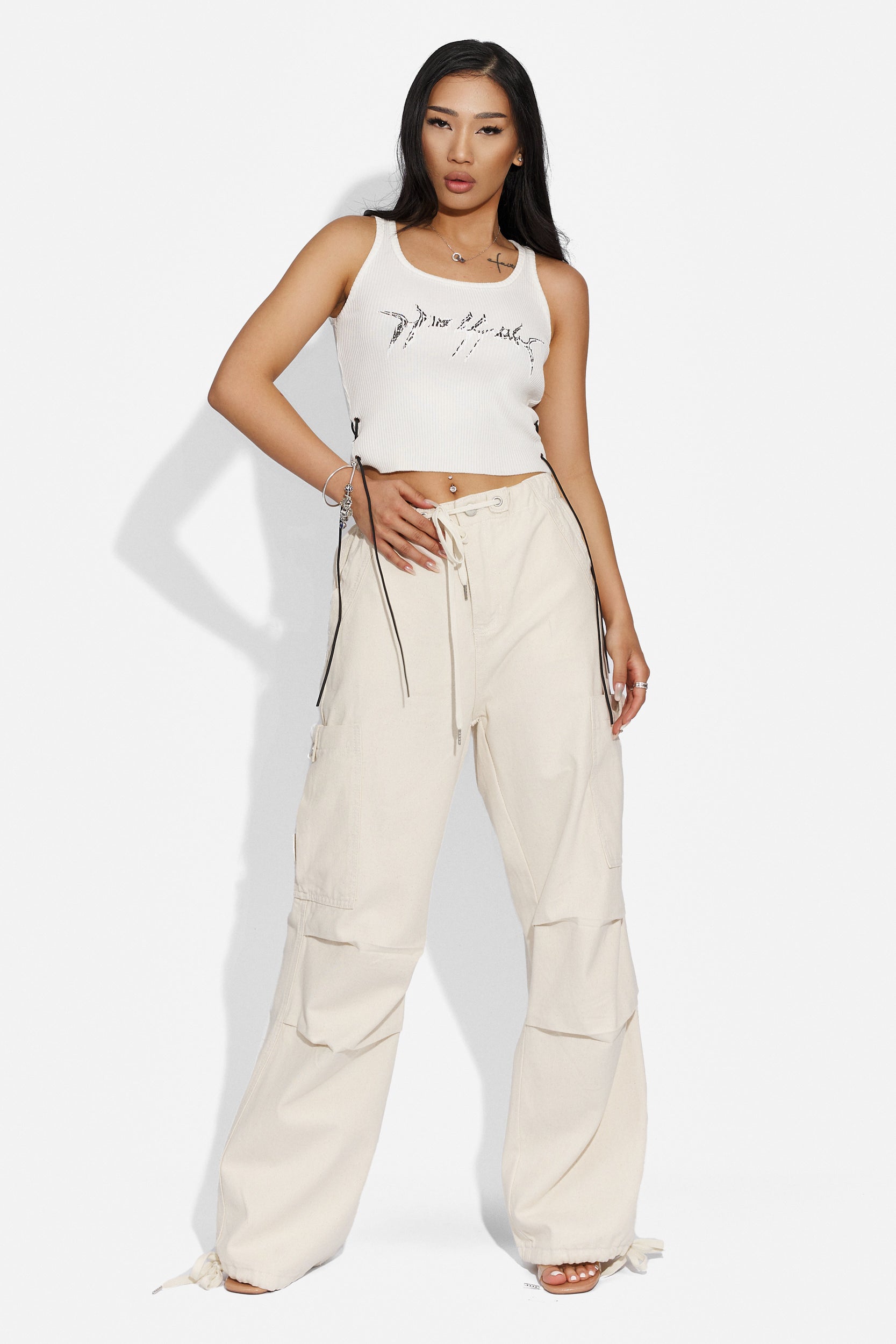 Falina Bogas casual white lady's maillot
