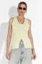 Casual yellow Cadiz Bogas ladies tank top
