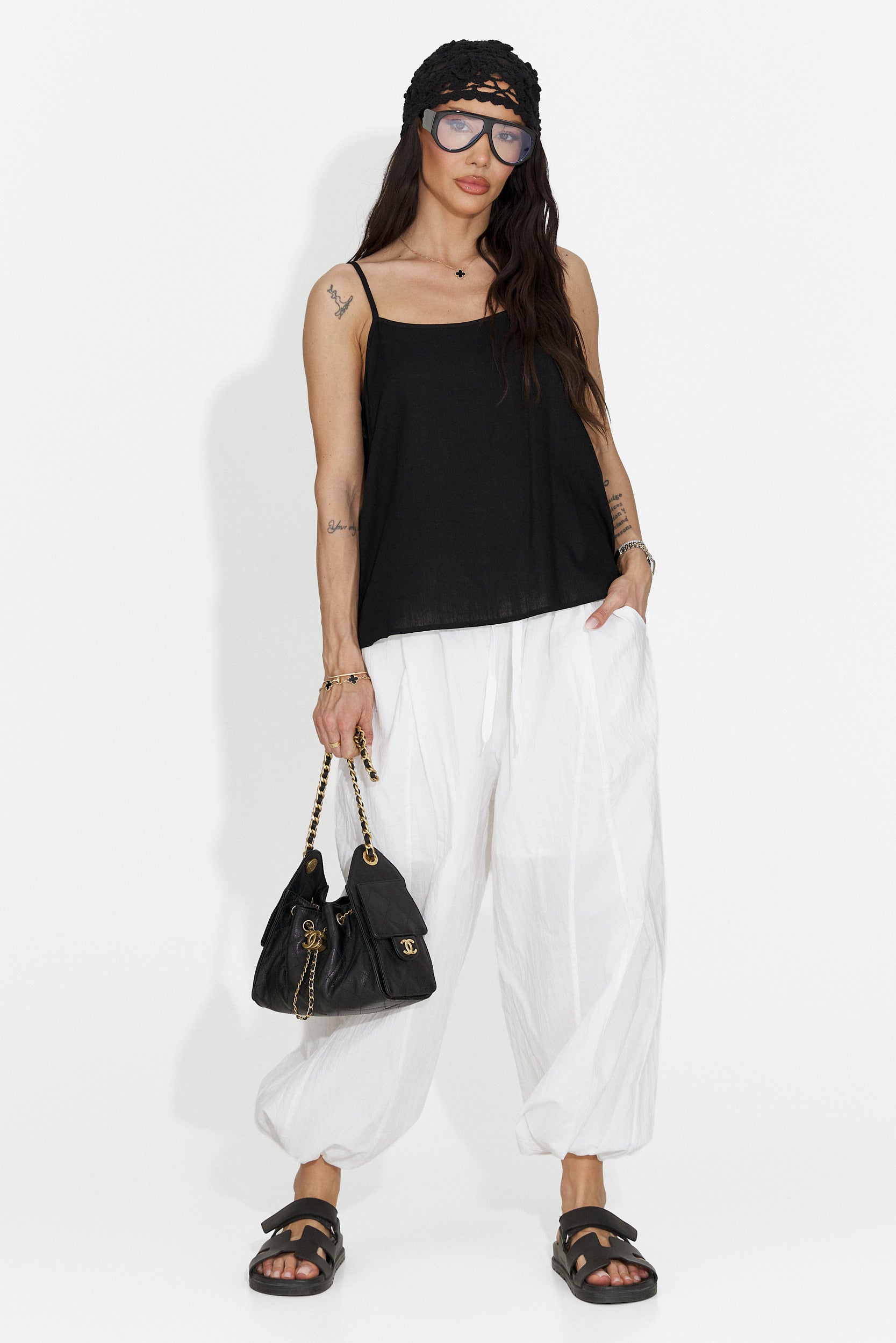 Maiou dama casual negru Orchid Bogas