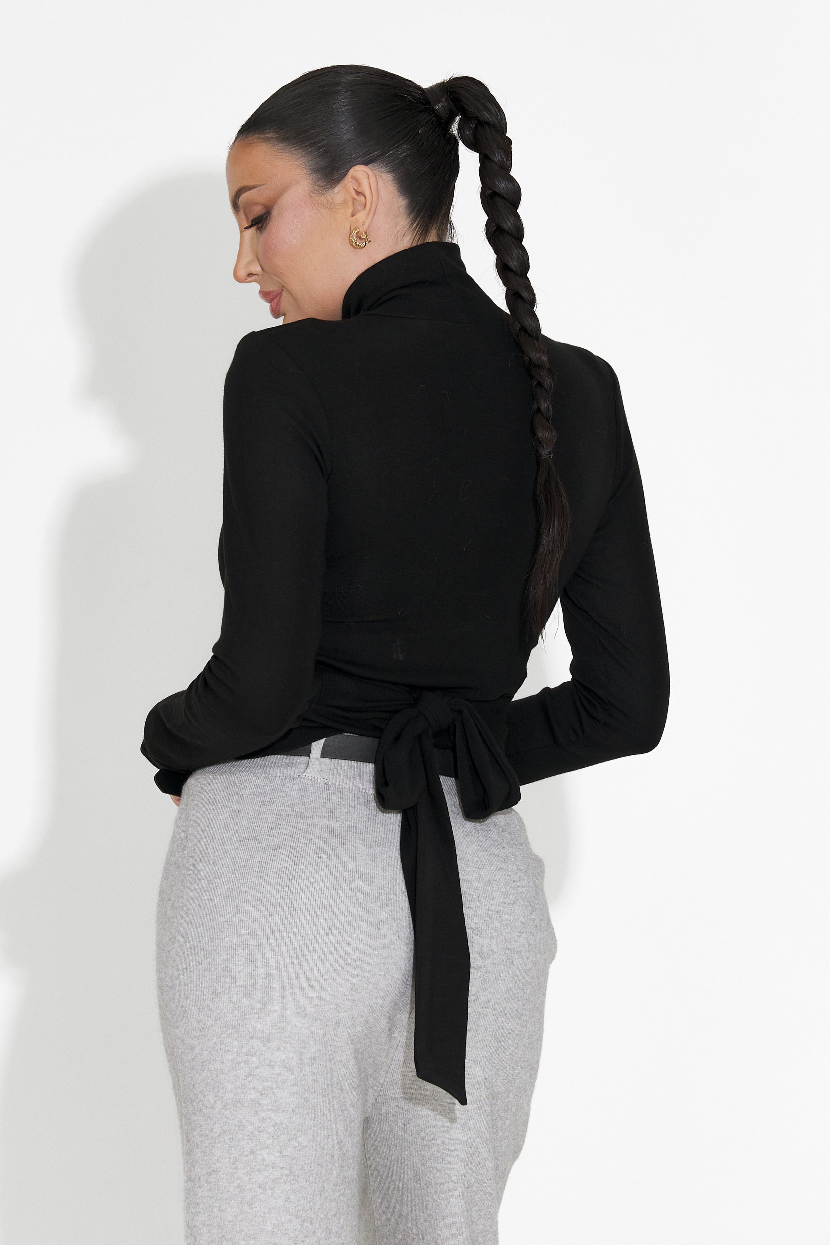 Maleta dama casual neagra Oziana Bogas