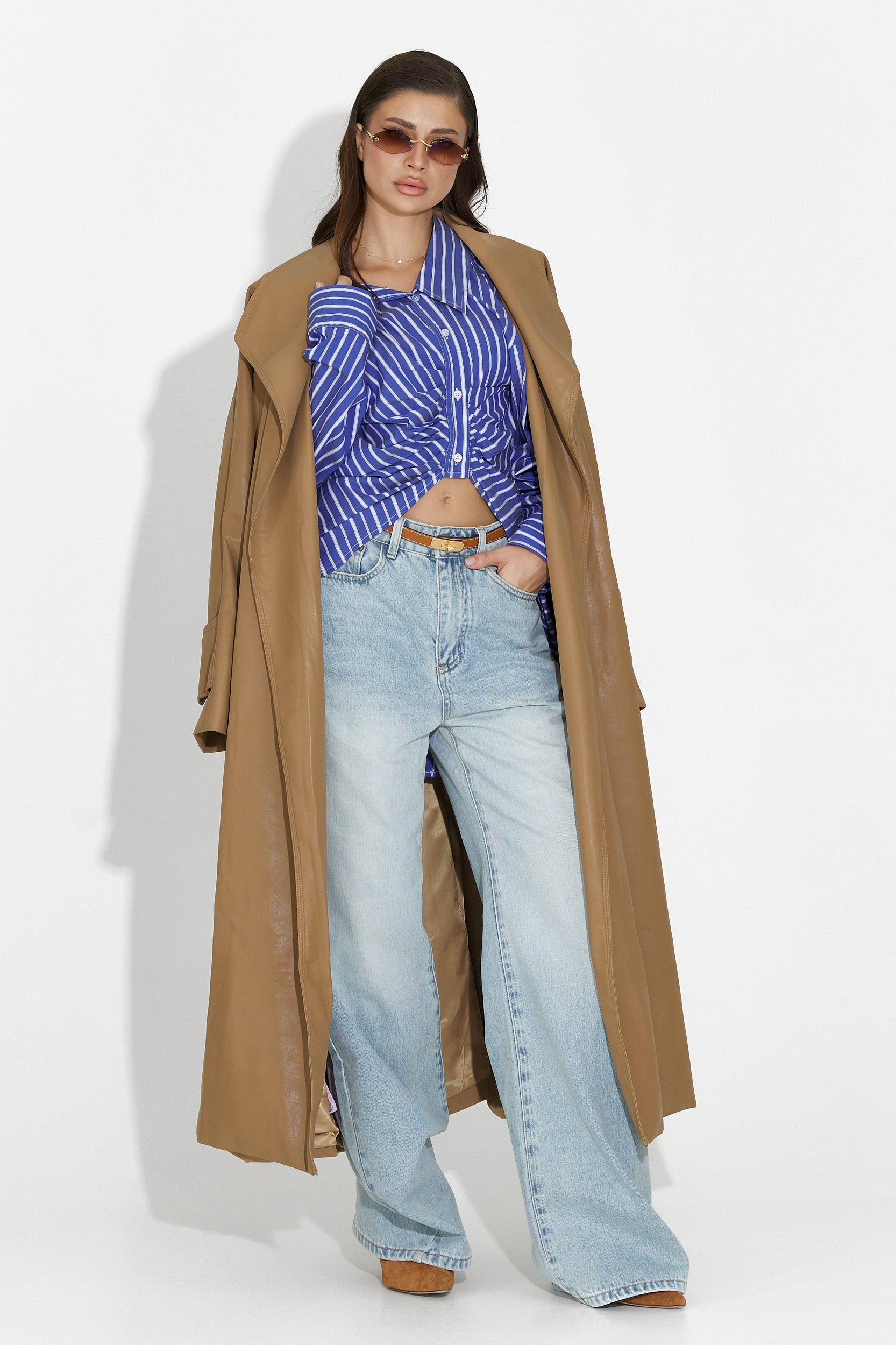 Elegant beige Jasoria Bogas women's coat