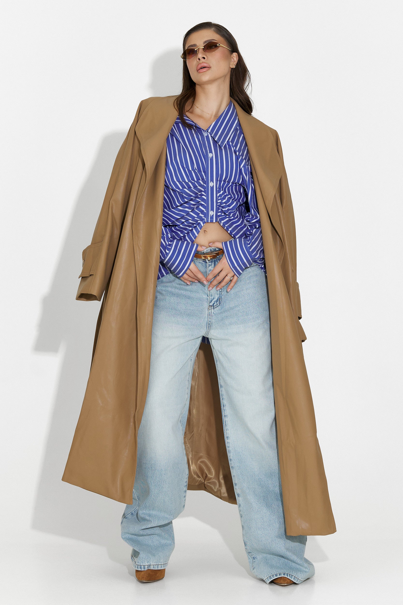 Elegant beige Jasoria Bogas women's coat