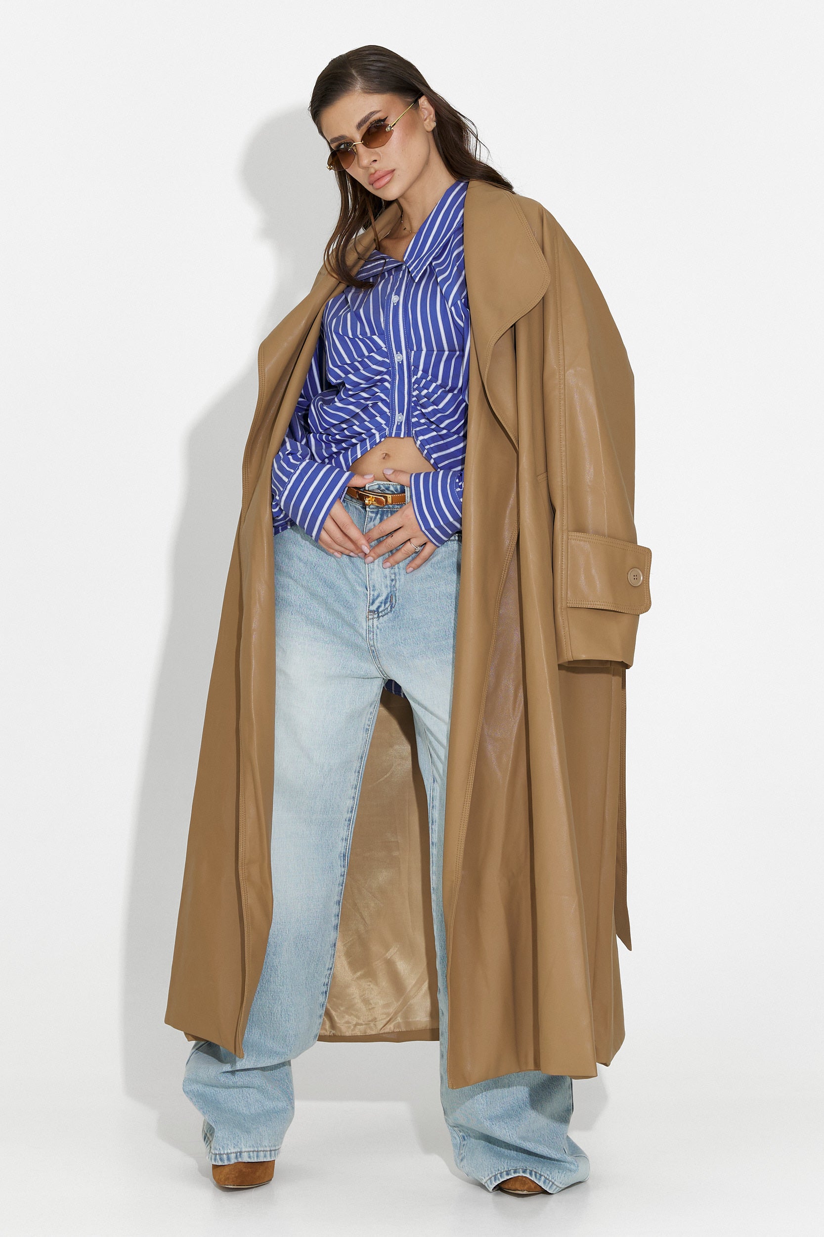 Elegant beige Jasoria Bogas women's coat