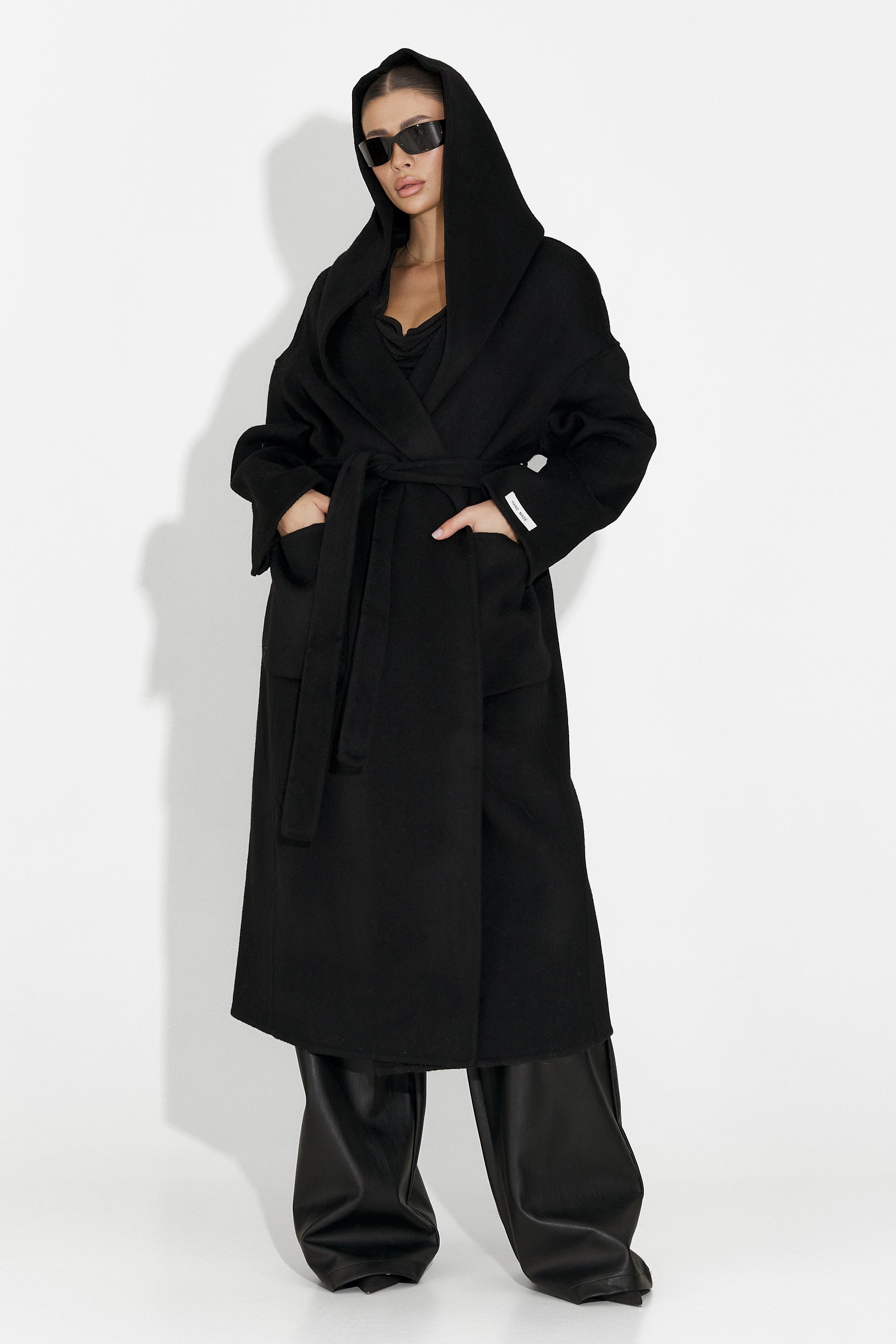 Palton dama elegant negru Carivana Bogas