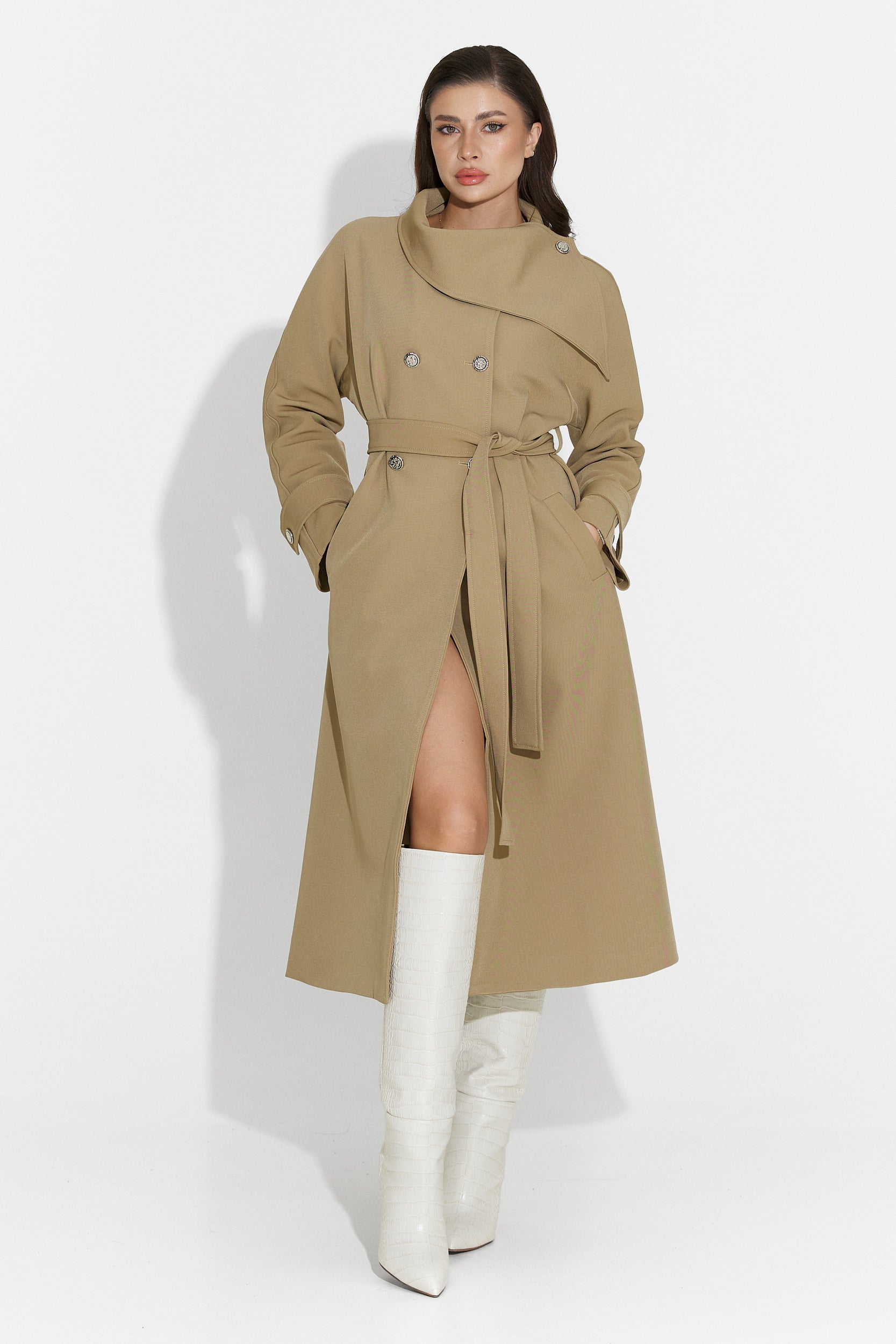 Women's medium brown coat Scotie Bogas