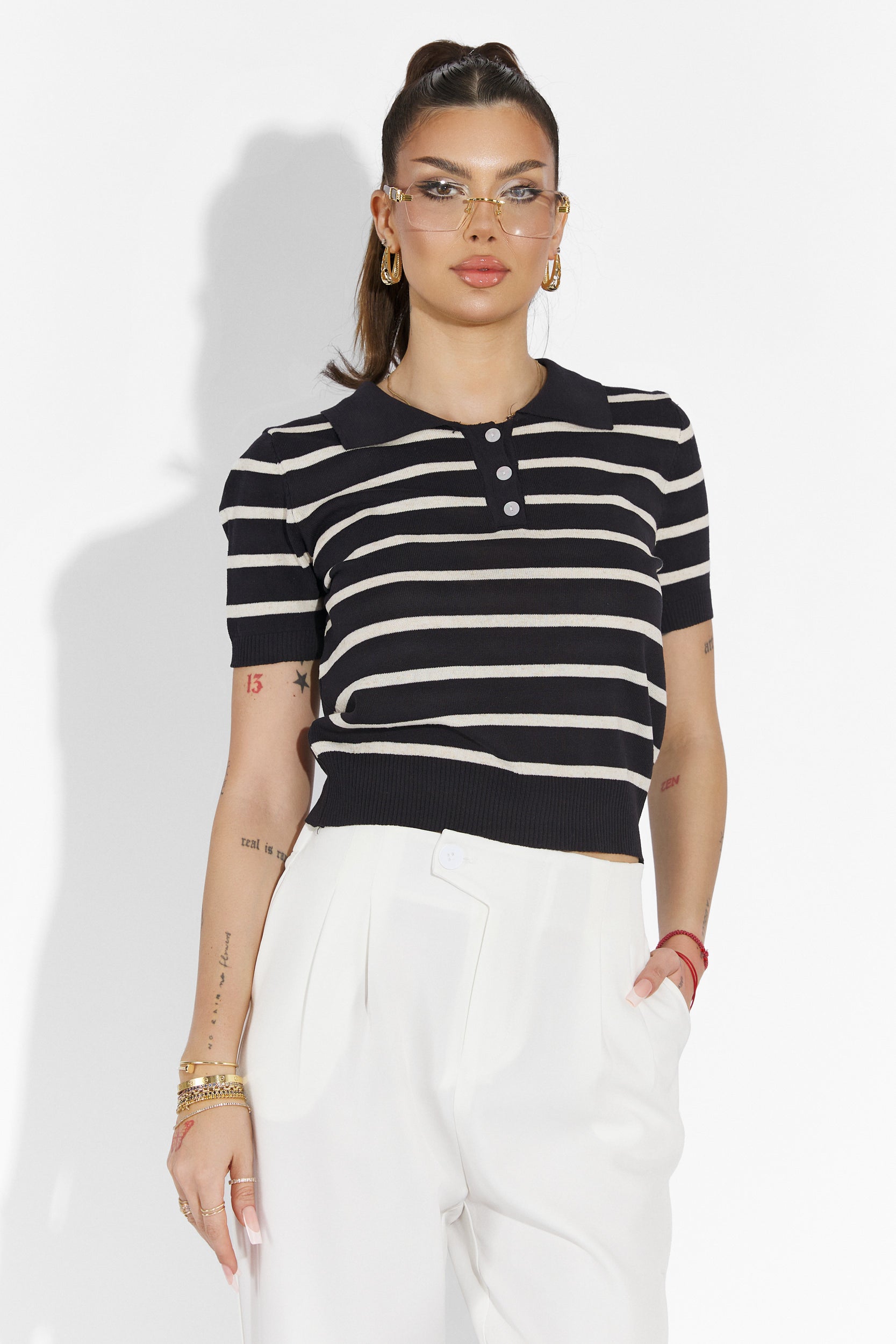 Alvaro Bogas white casual women's trousers