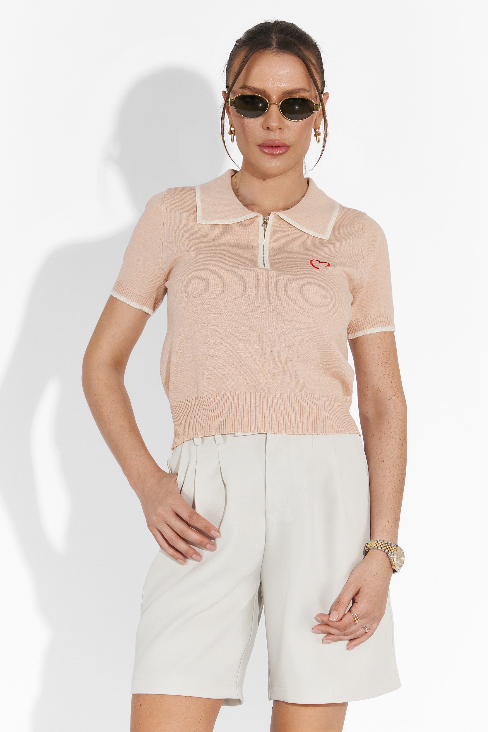 Athuro Bogas Casual Beige Women's Trousers